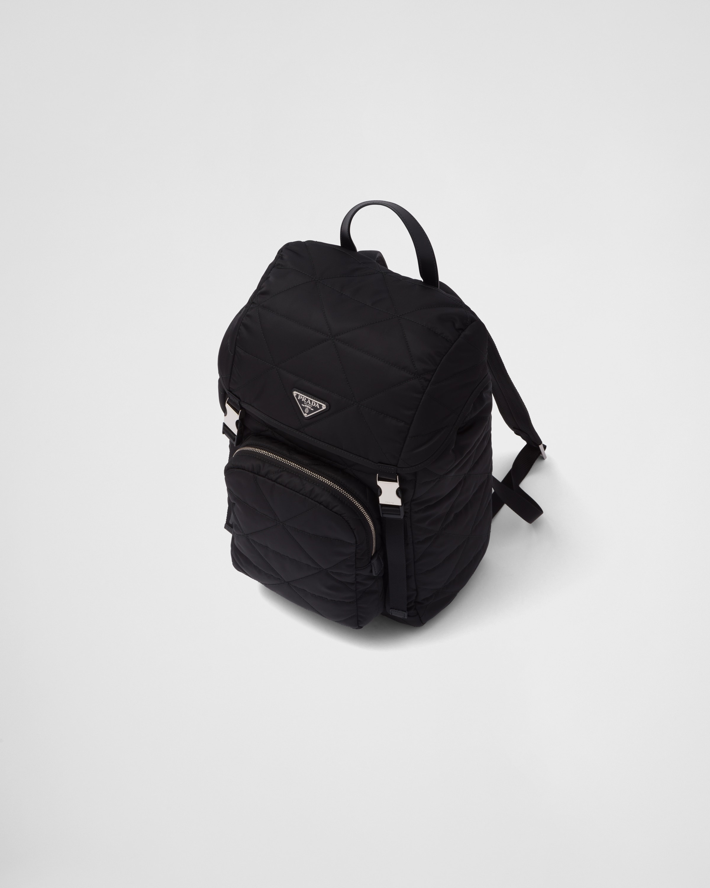 Re-Nylon backpack with topstitching - 3