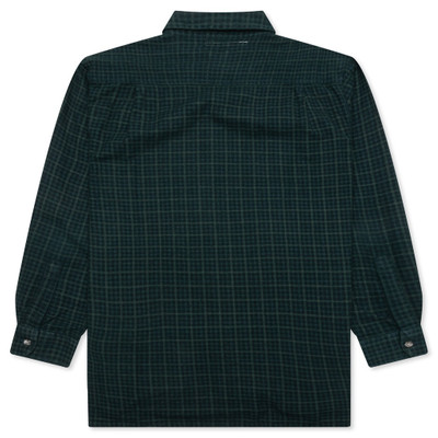 NEEDLES OVER DYED RIBBON SHIRT - GREEN outlook