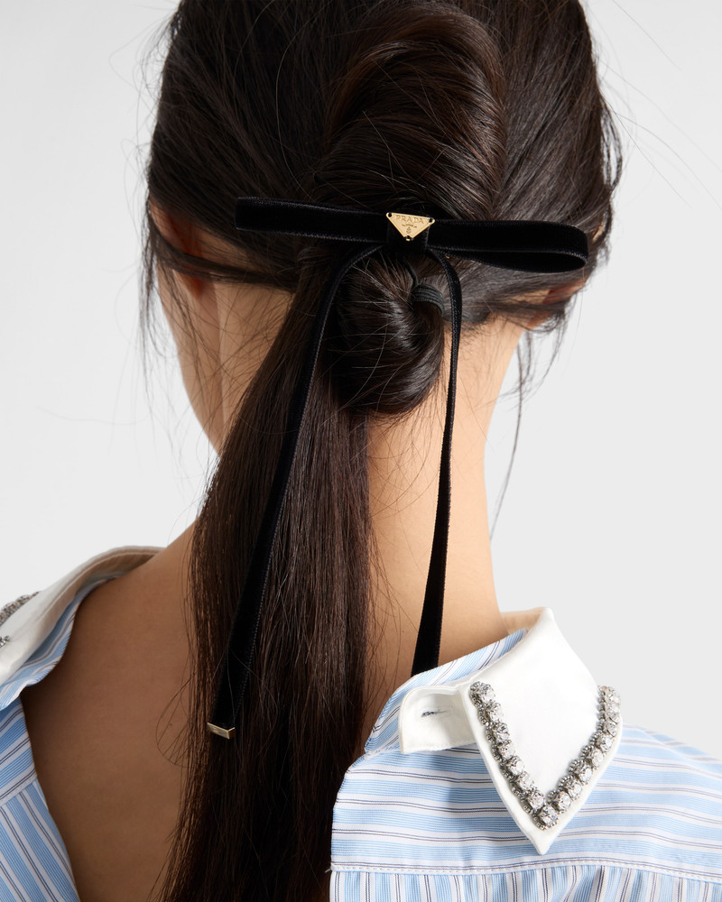Prada Velvet hair clip outlook