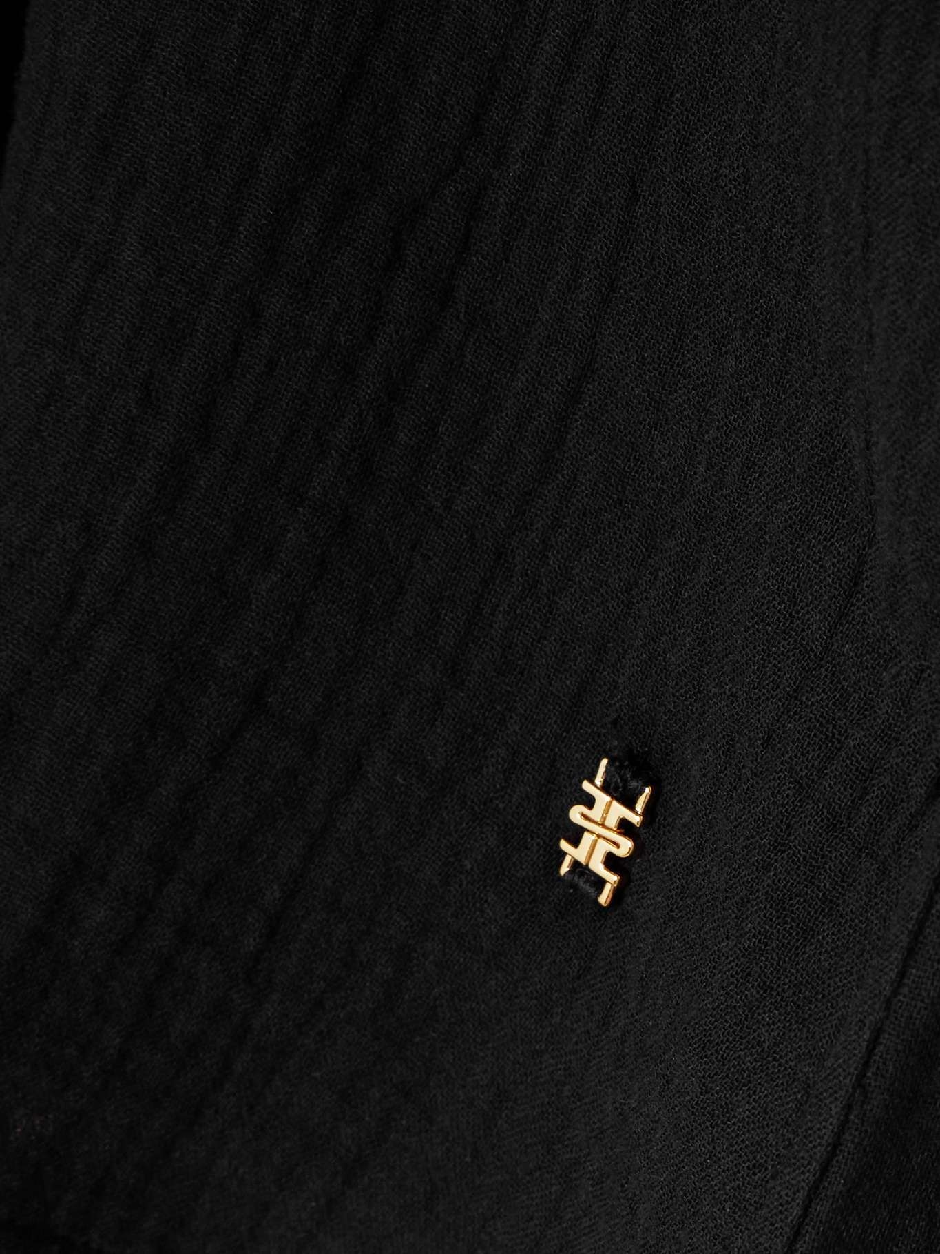 Constance embellished cotton-gauze shirt Black - 4
