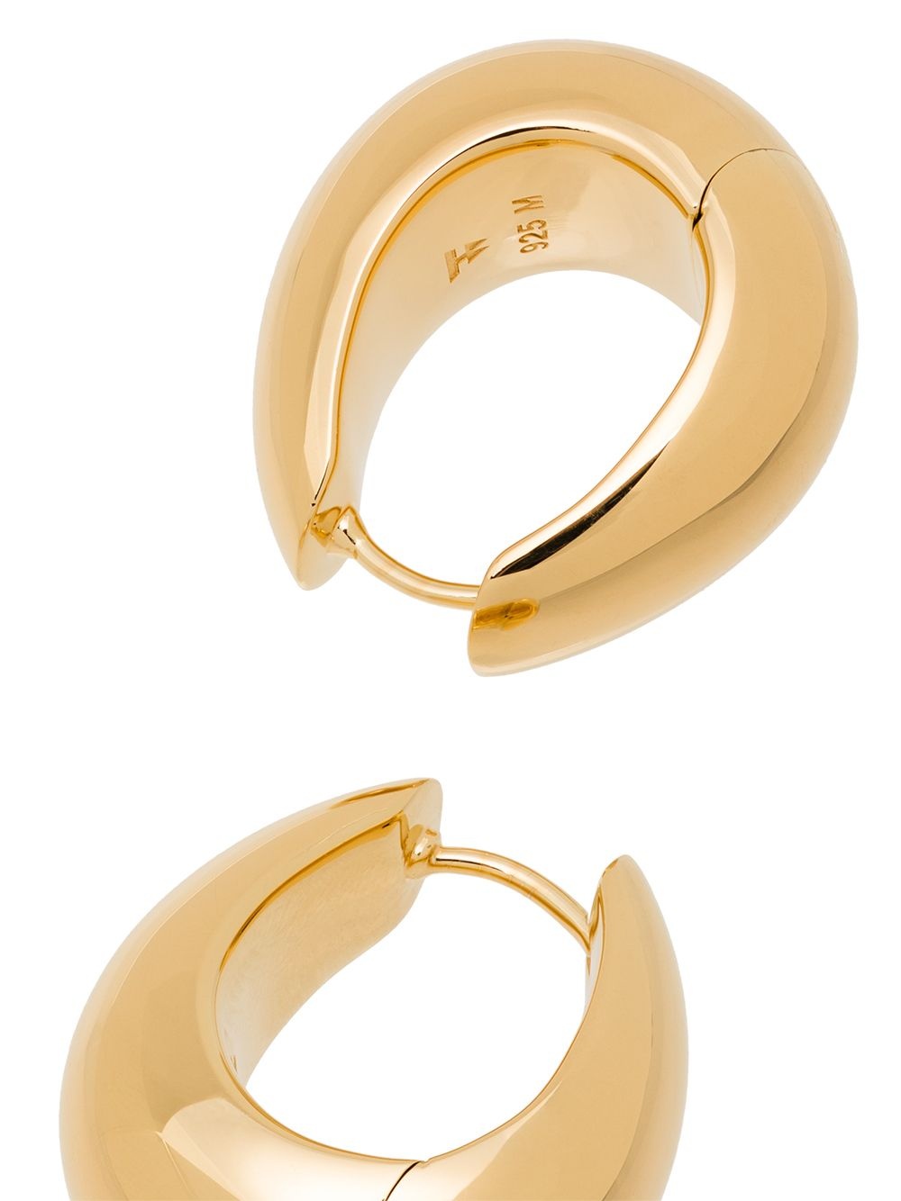 Ice medium hoop earrings - 5