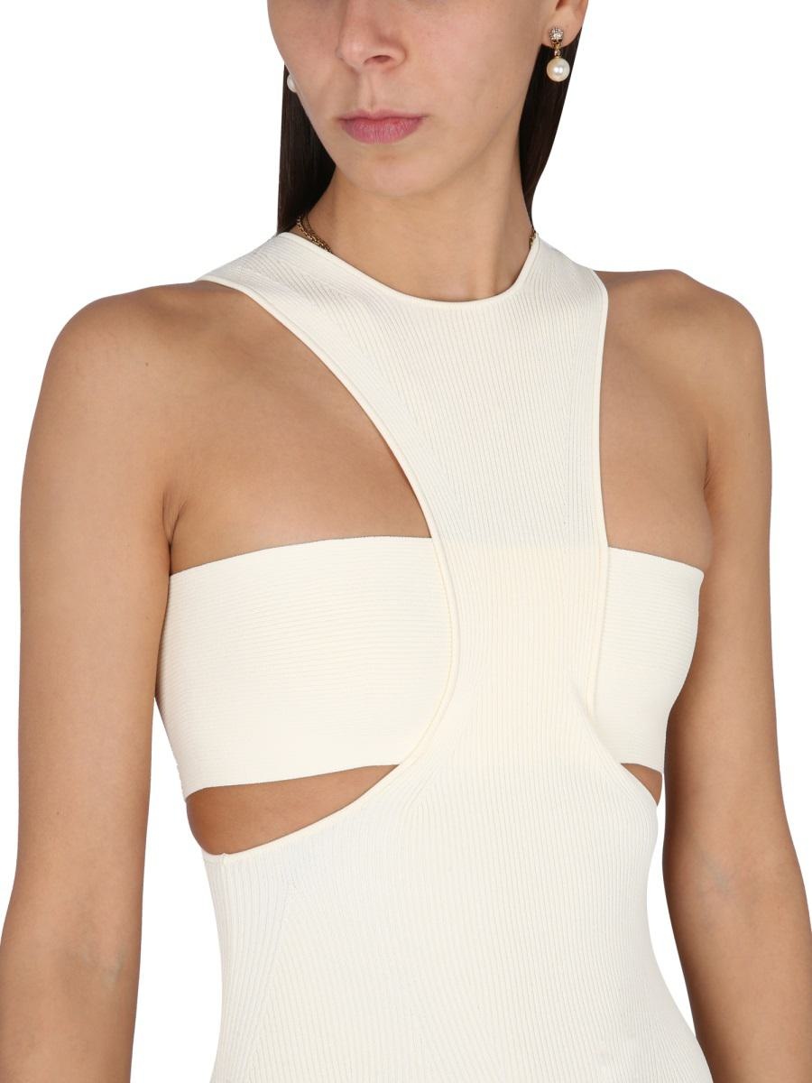 ALEXANDER MCQUEEN DRESS WITH HARNESS - 4