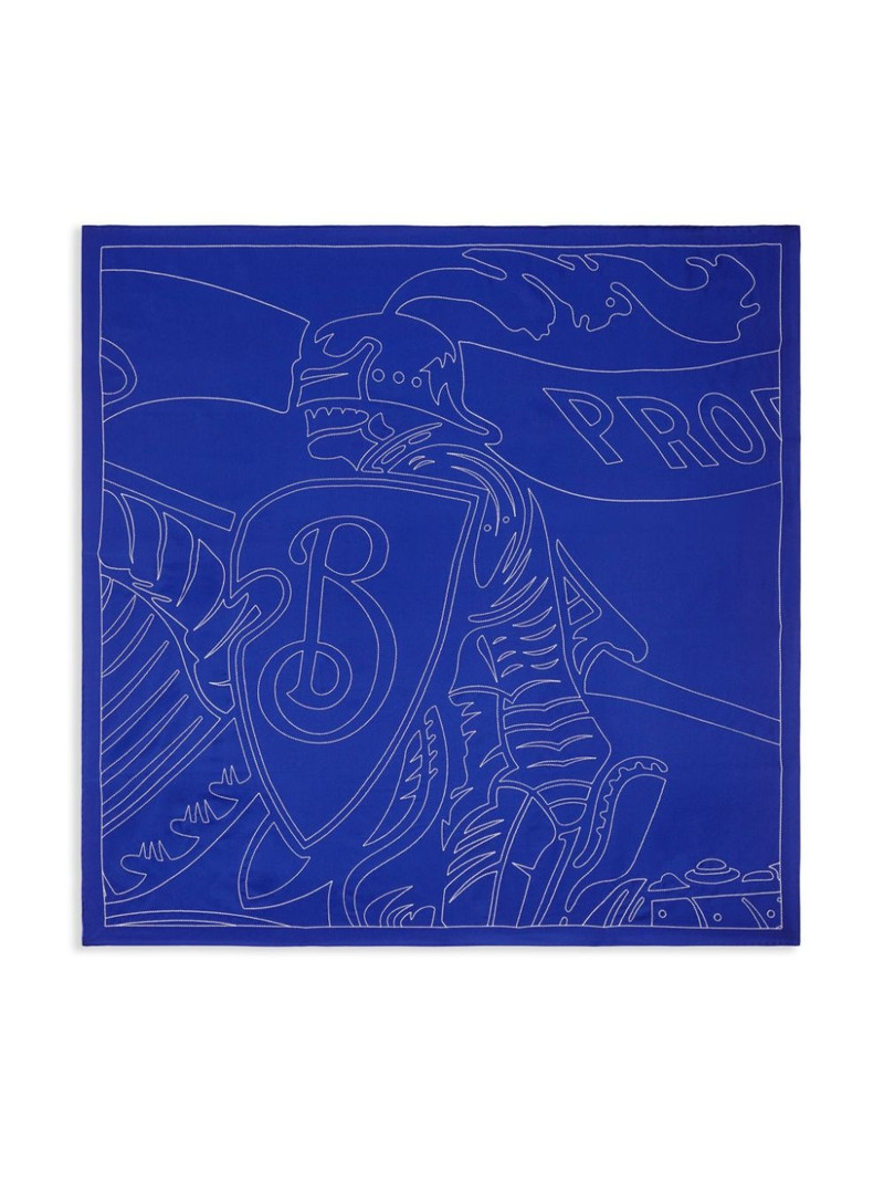 Burberry EKD silk scarf outlook