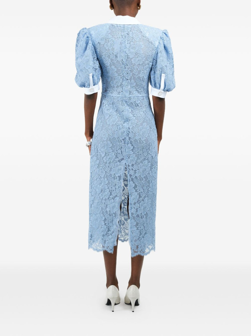 lace polo-collar midi dress 5
