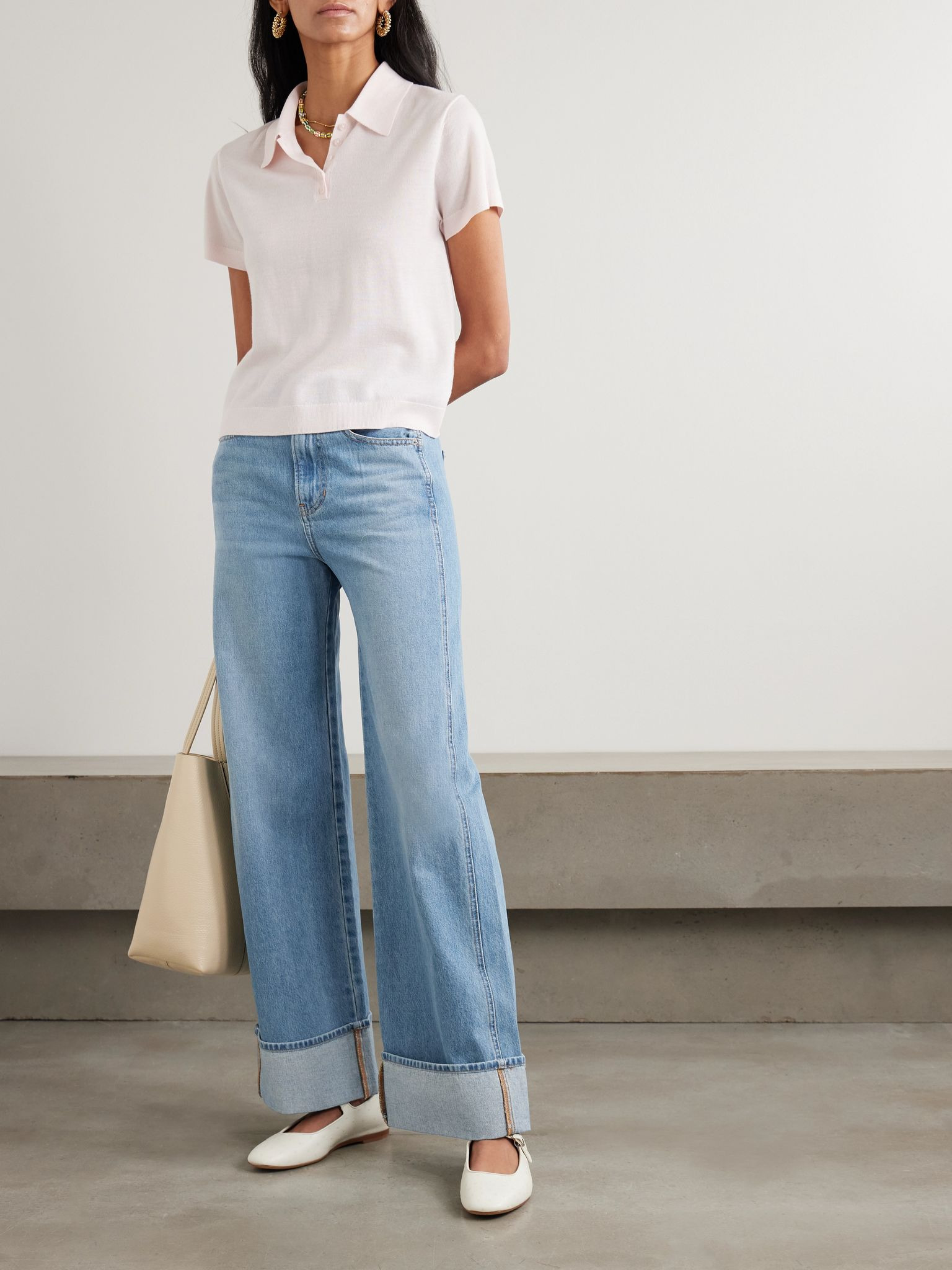 Taylor high-rise wide-leg jeans Light denim - 2