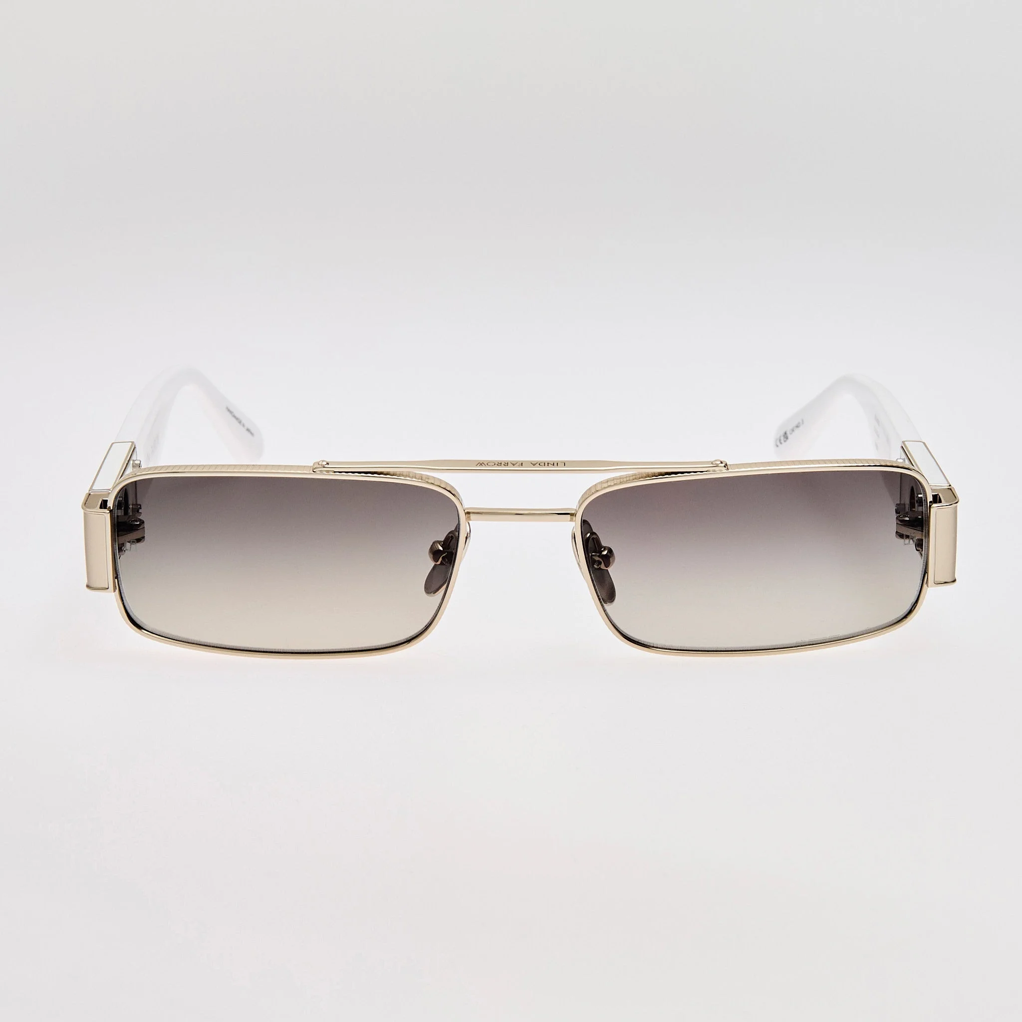 Joey Sunglasses in Grey Gradient and Gold - 1