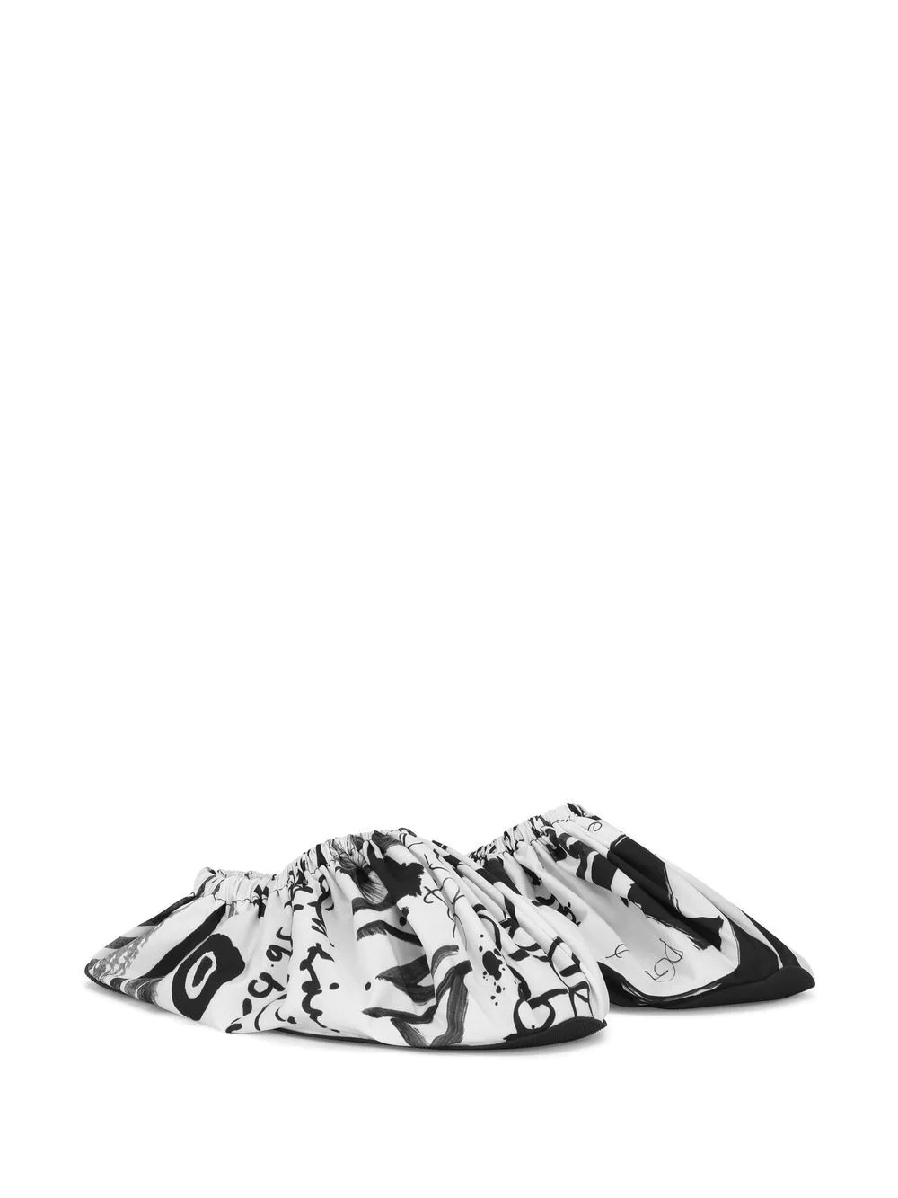 abstract-print slip-on shoes - 2
