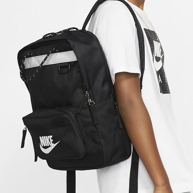 Nike mini Small schoolbag Large logo Athleisure Casual Sports Student schoolbag backpack Black BA592 - 5