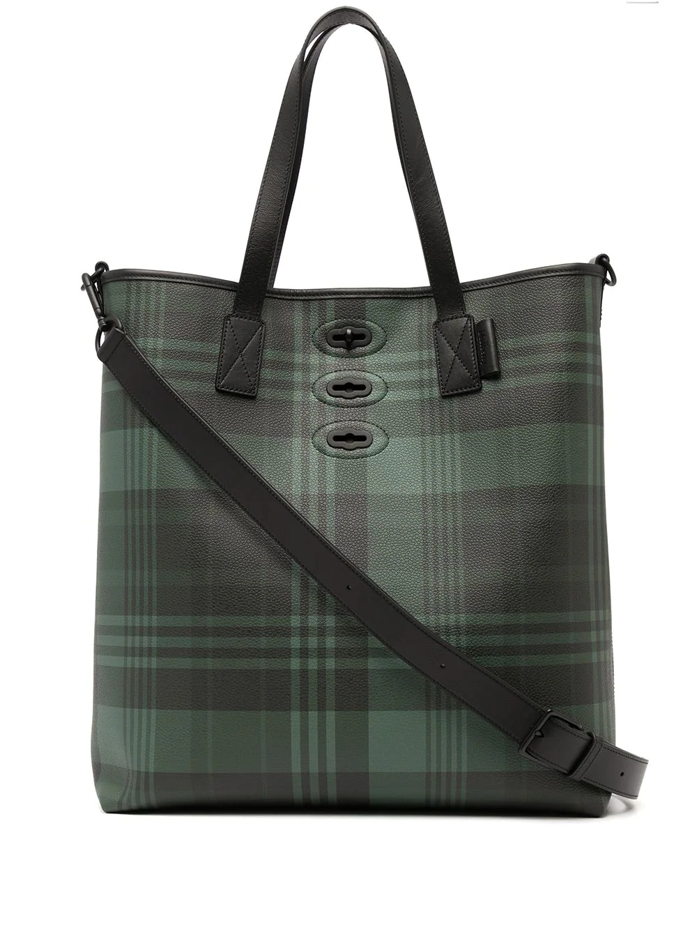 Bryn tartan-check tote bag - 1