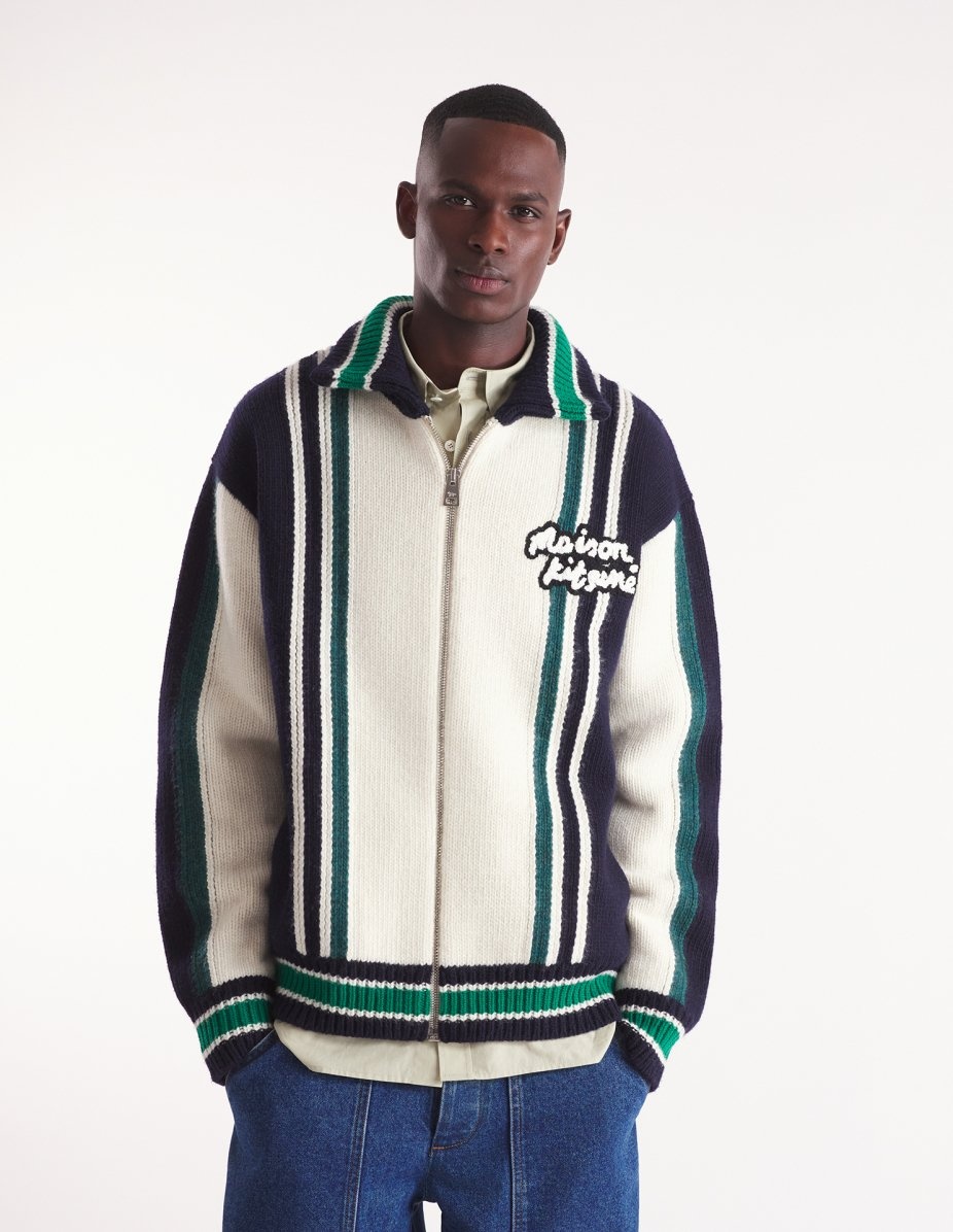 KNITTED COLLEGE BLOUSON - 4