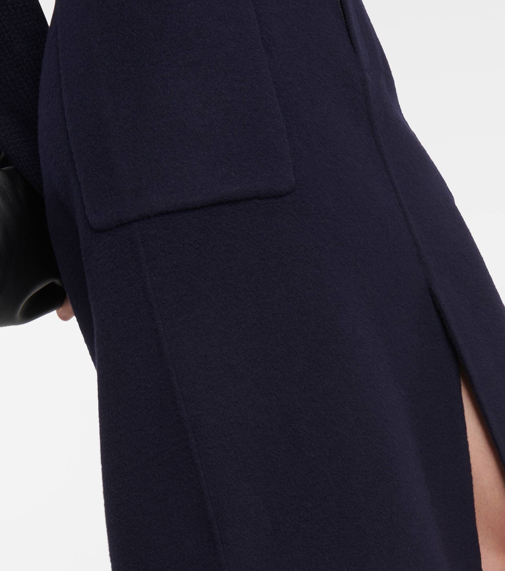 High-rise wool-blend pencil skirt - 5