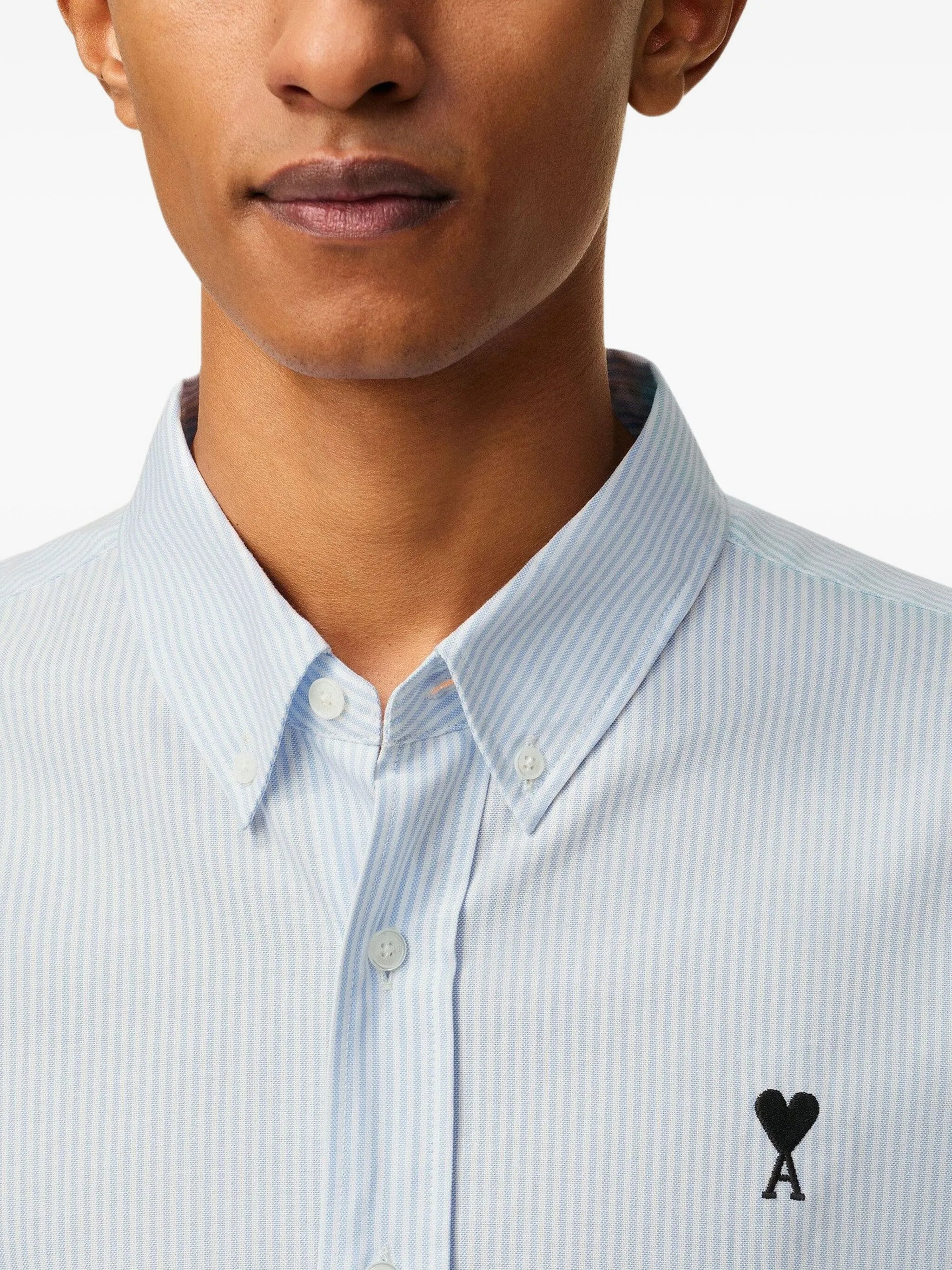 Ami Paris Striped Button-up Shirt - 5