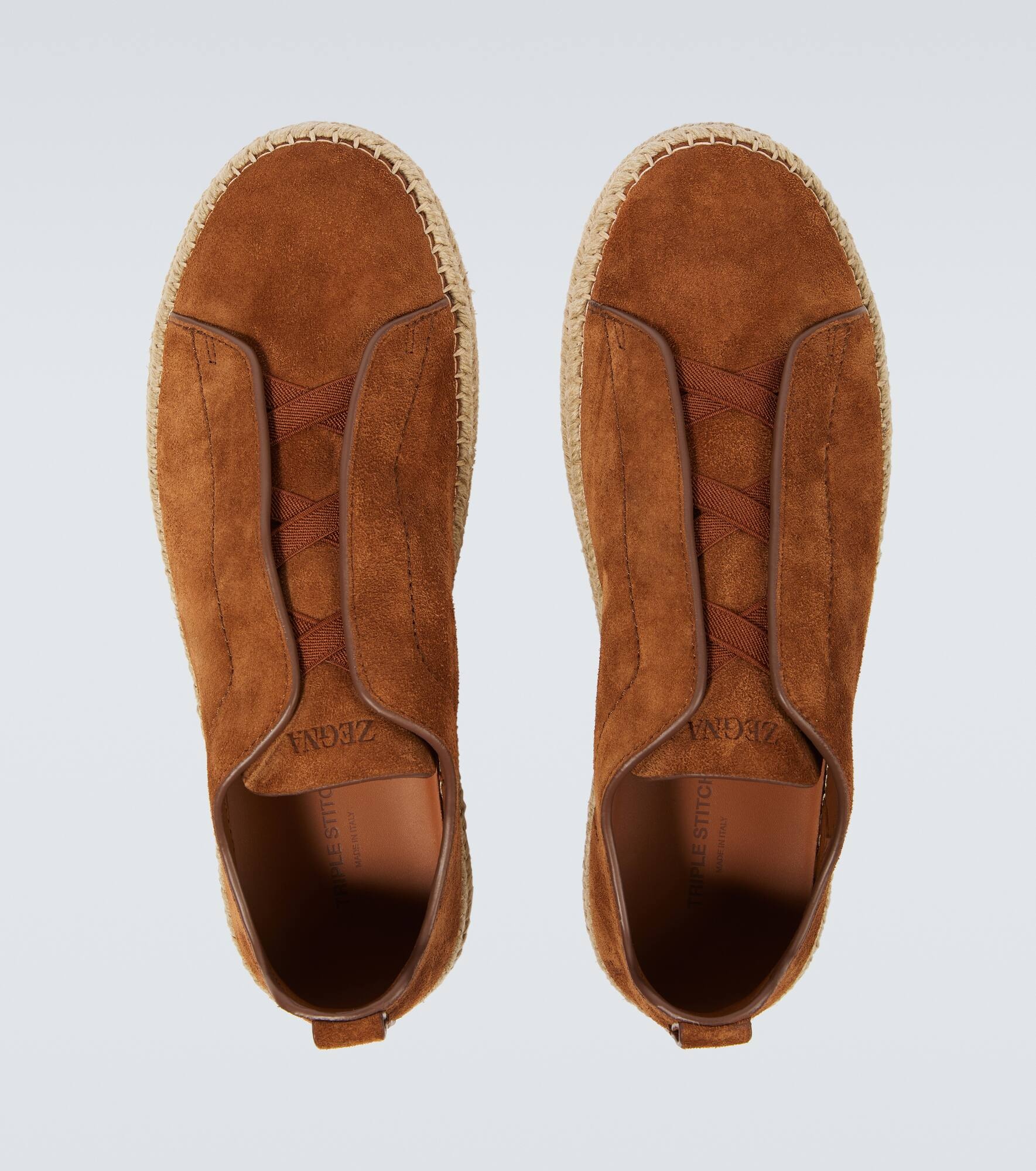 Triple Stitch suede espadrilles - 4