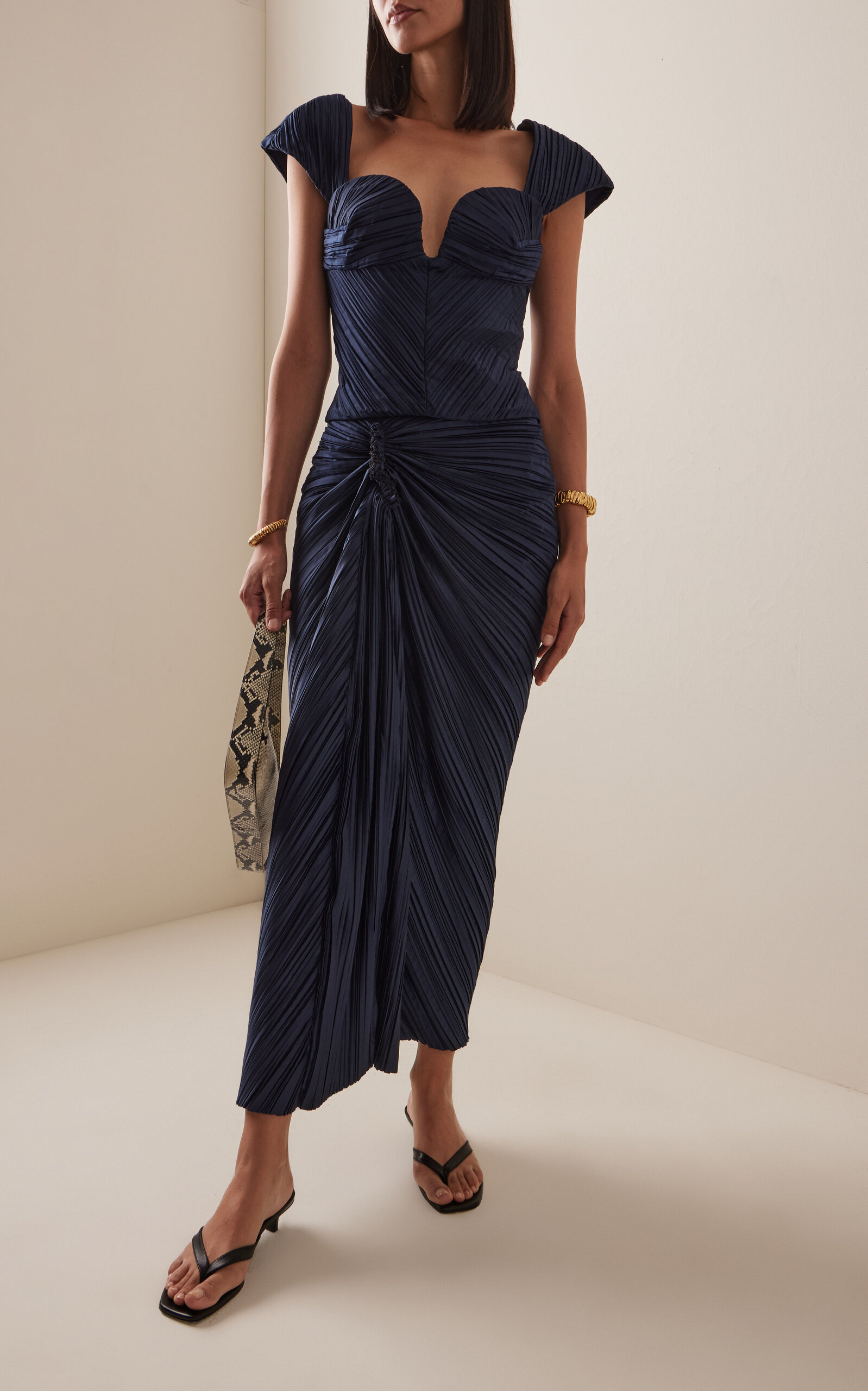 Kaitlin Plisse Top blue - 3