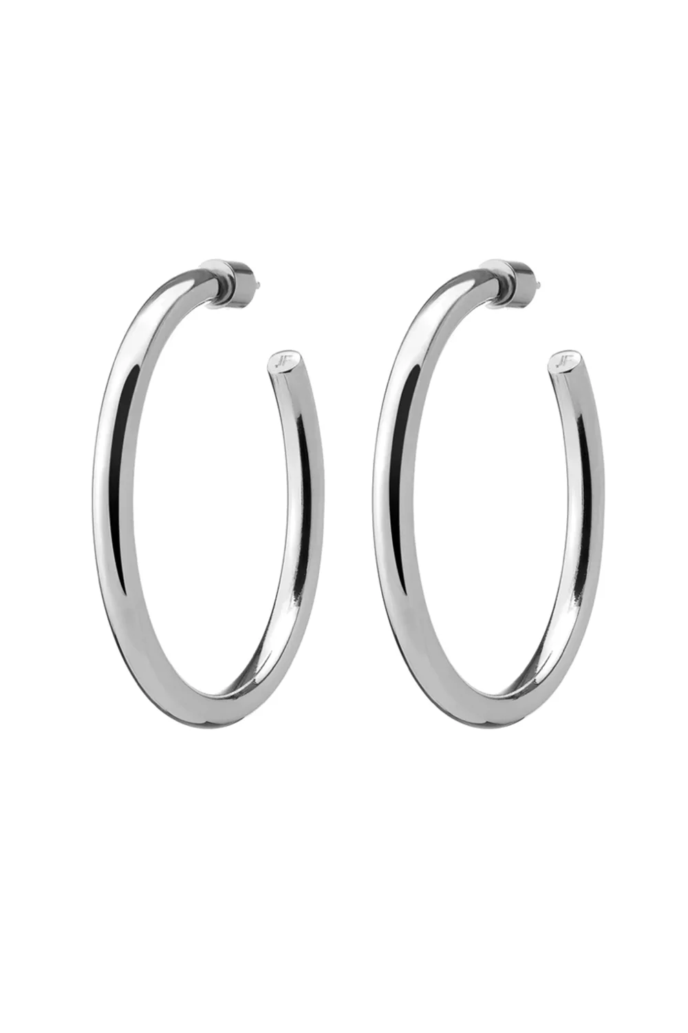 Lilly Baby Hoop Earrings - Silver - 1.5in - 1