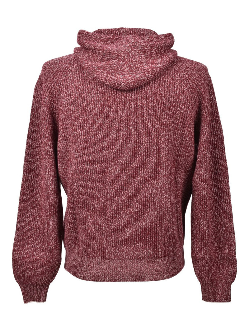 Brunello Cucinelli ribbed hoodie outlook