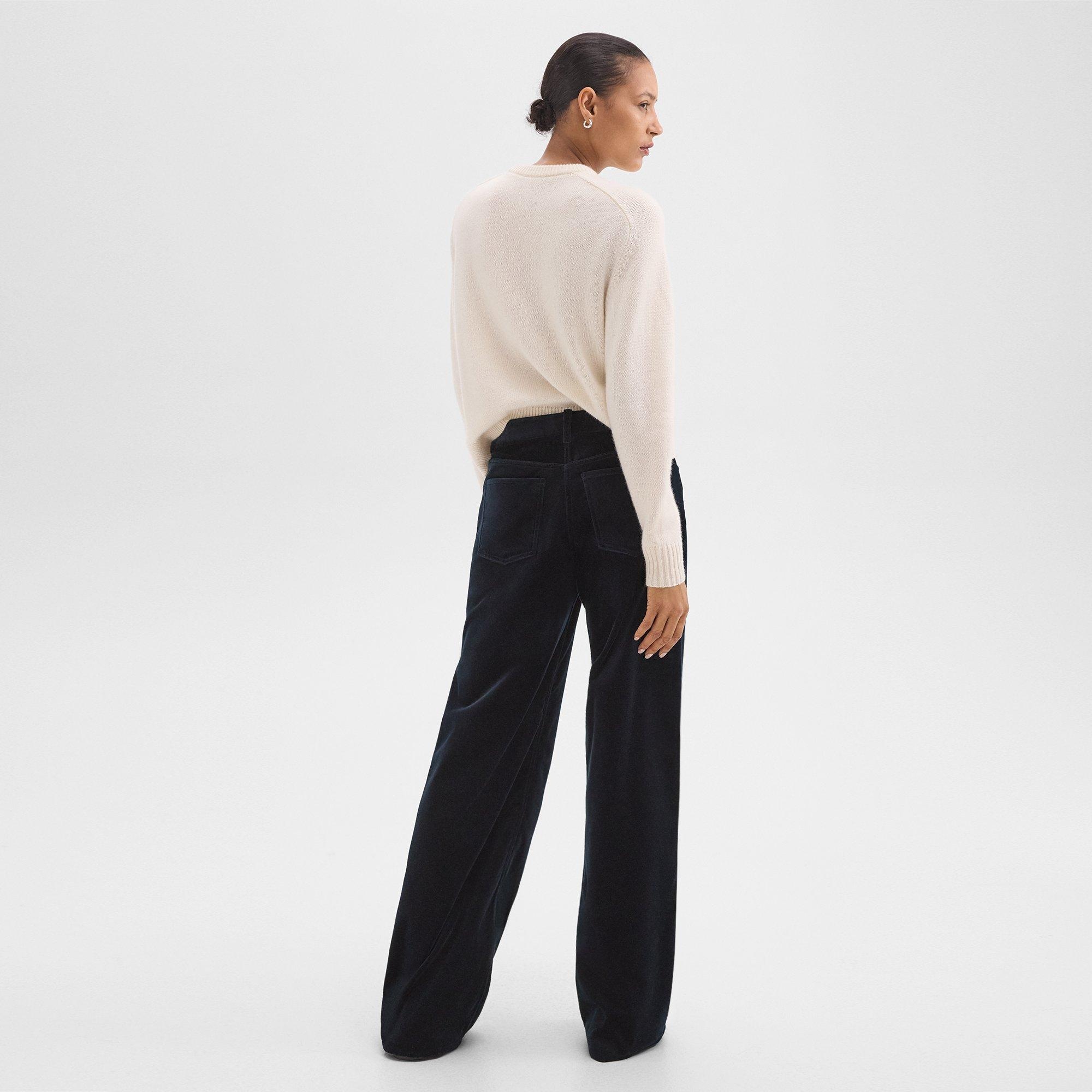 Straight-Leg 5-Pocket Pant in Velvet - 4