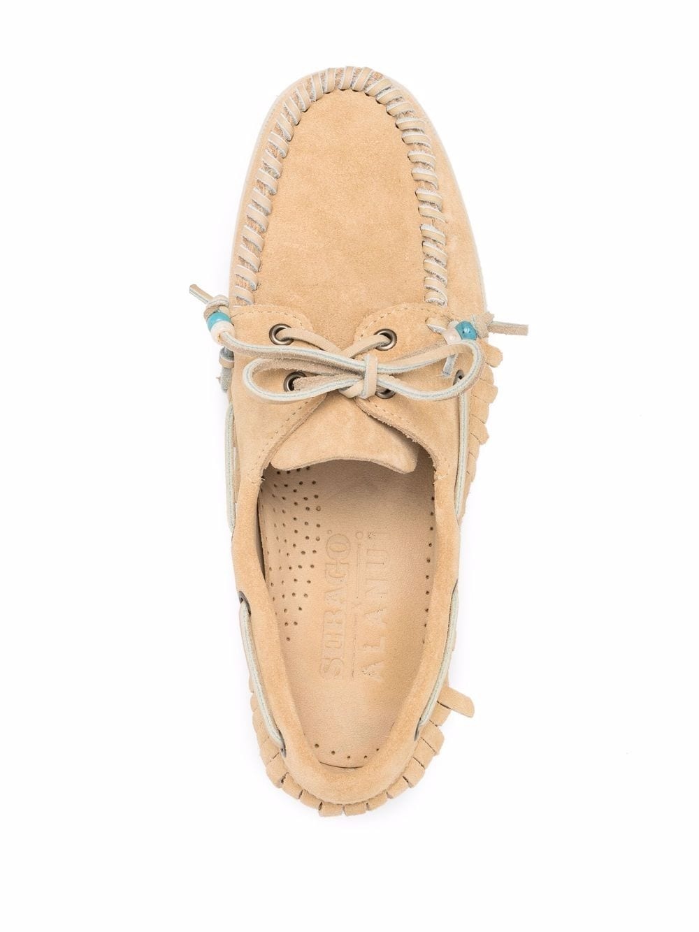 fringed beaded boat shoes - 4