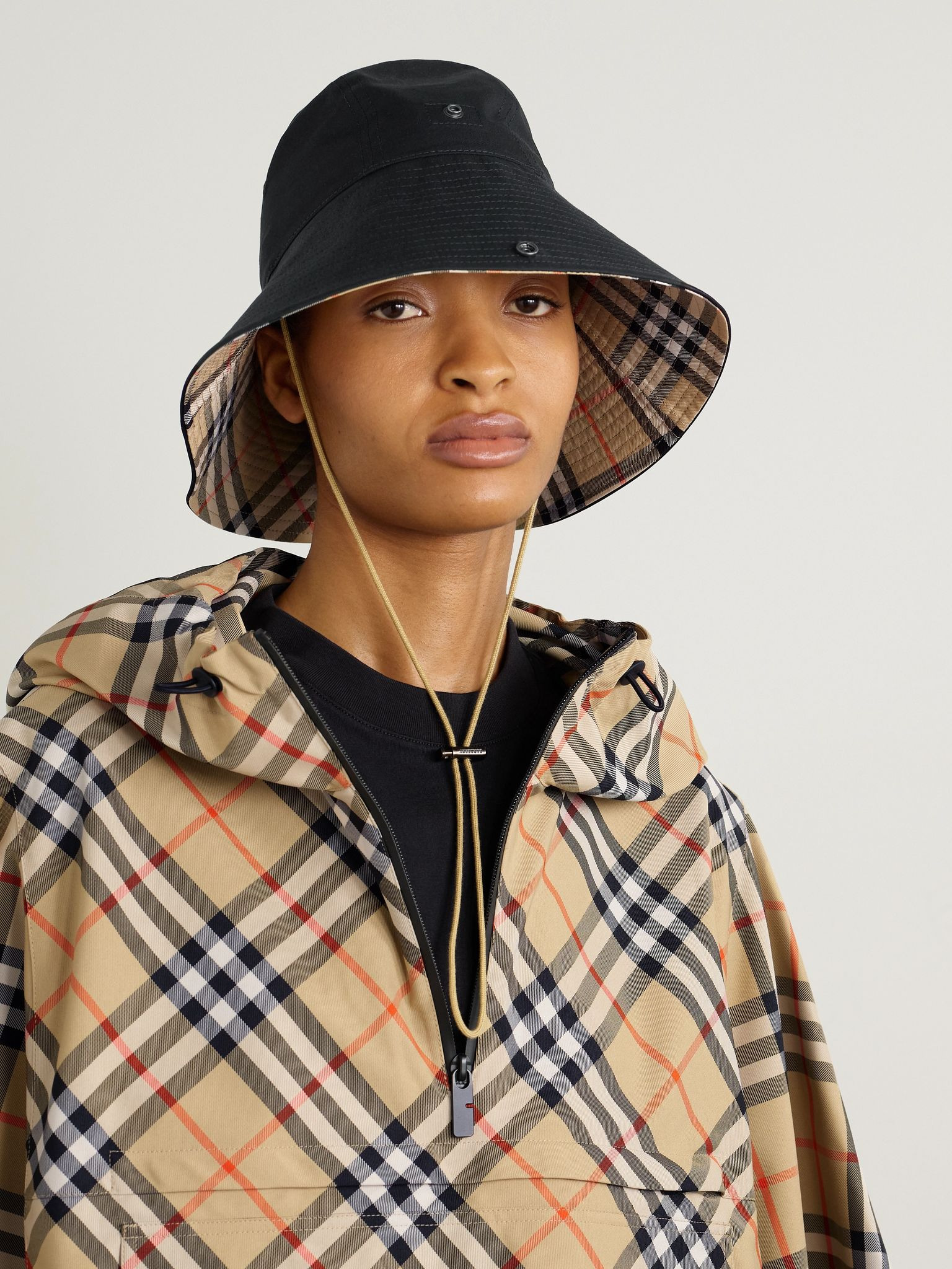 Cotton-gabardine bucket hat Black - 5