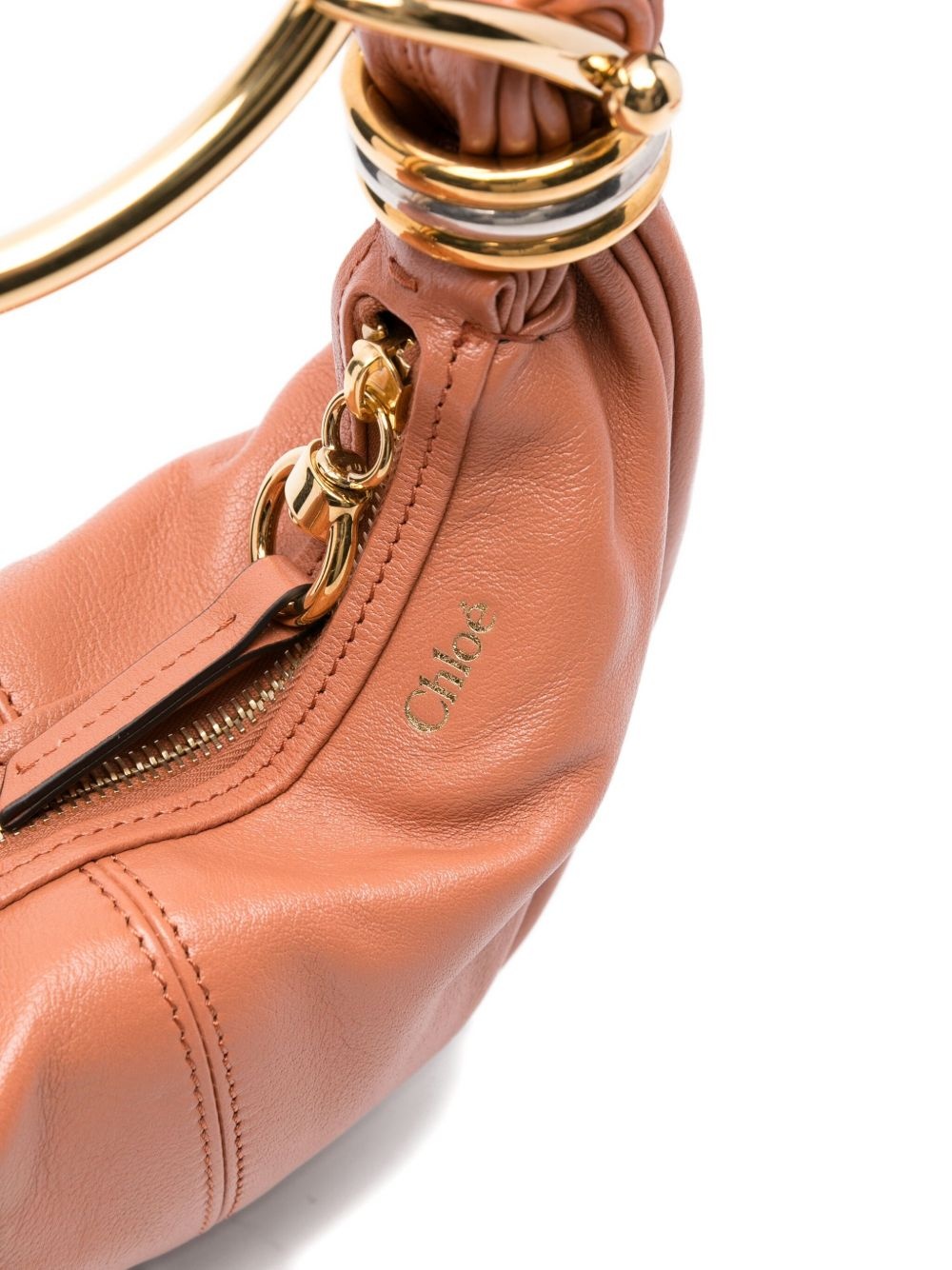 mini Bracelet leather tote bag - 4