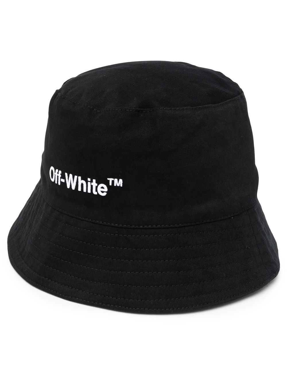 Helvetica logo-print bucket hat - 1