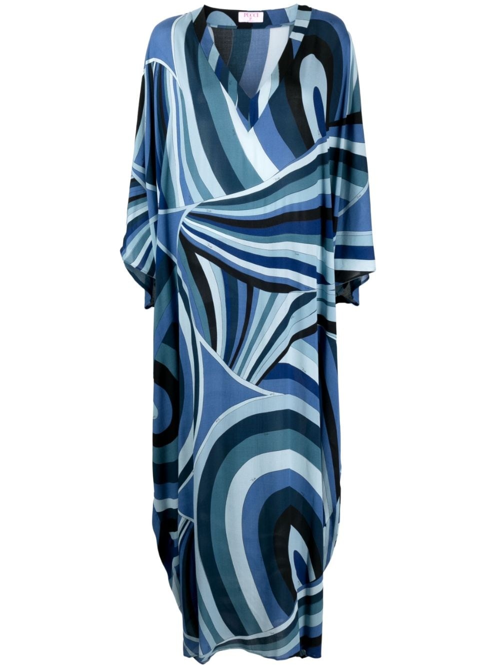 Iride-print maxi dress - 1