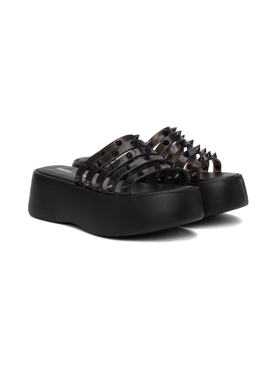 Black Melissa Edition Becky Punk Love Sandals - 4