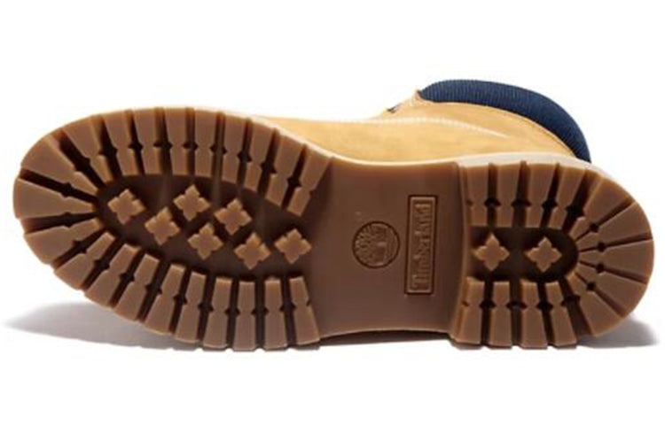 Timberland 6 Inch Premium Waterproof Boots 'Wheat Nubuck Blue Collar' A2DVF231 - 4