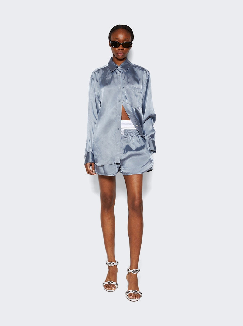 alexanderwang.t Button Up Boyfrined Shirt Oxford Blue outlook
