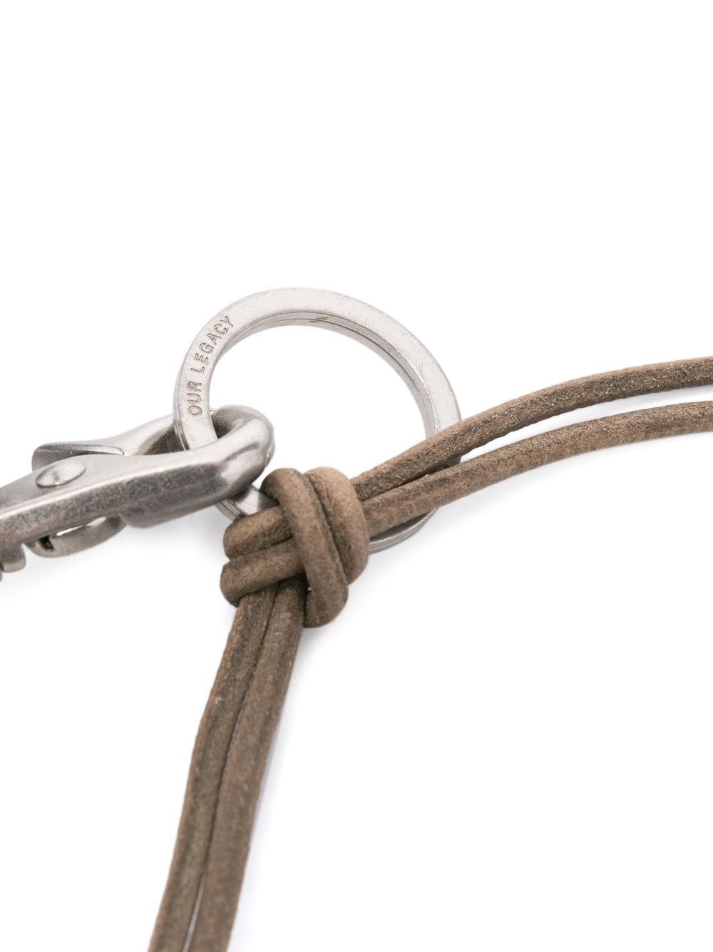 leather-strap keychain - 2