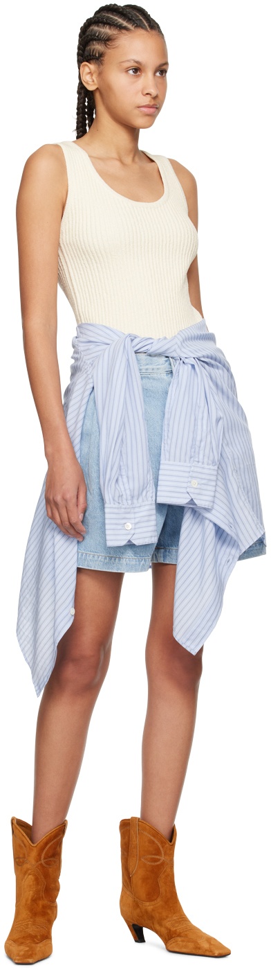 Blue Becker Denim Shorts - 4