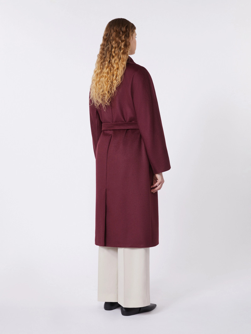 RESINA Wool robe coat - BORDEAUX 4