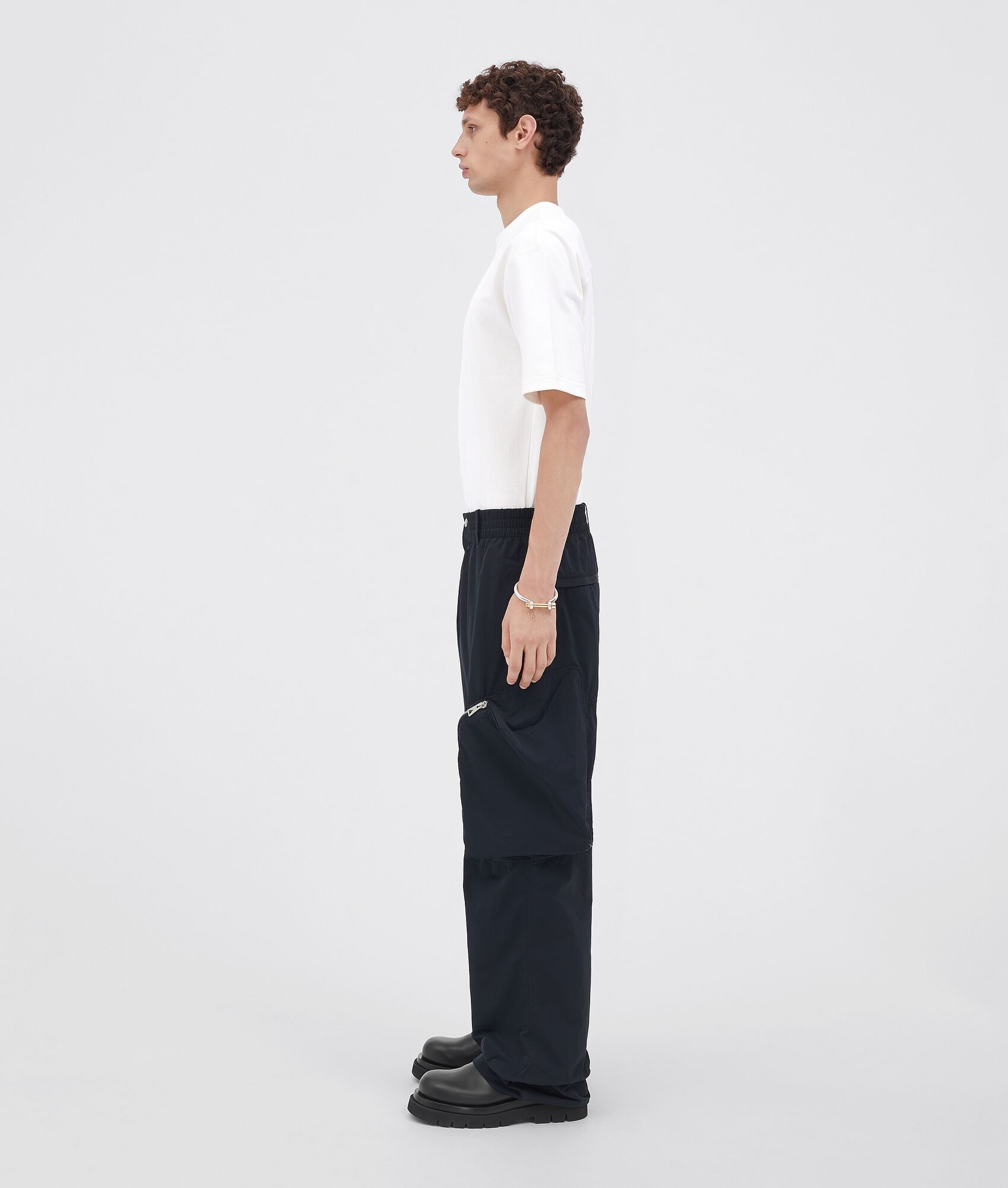 technical nylon cargo trousers - 2