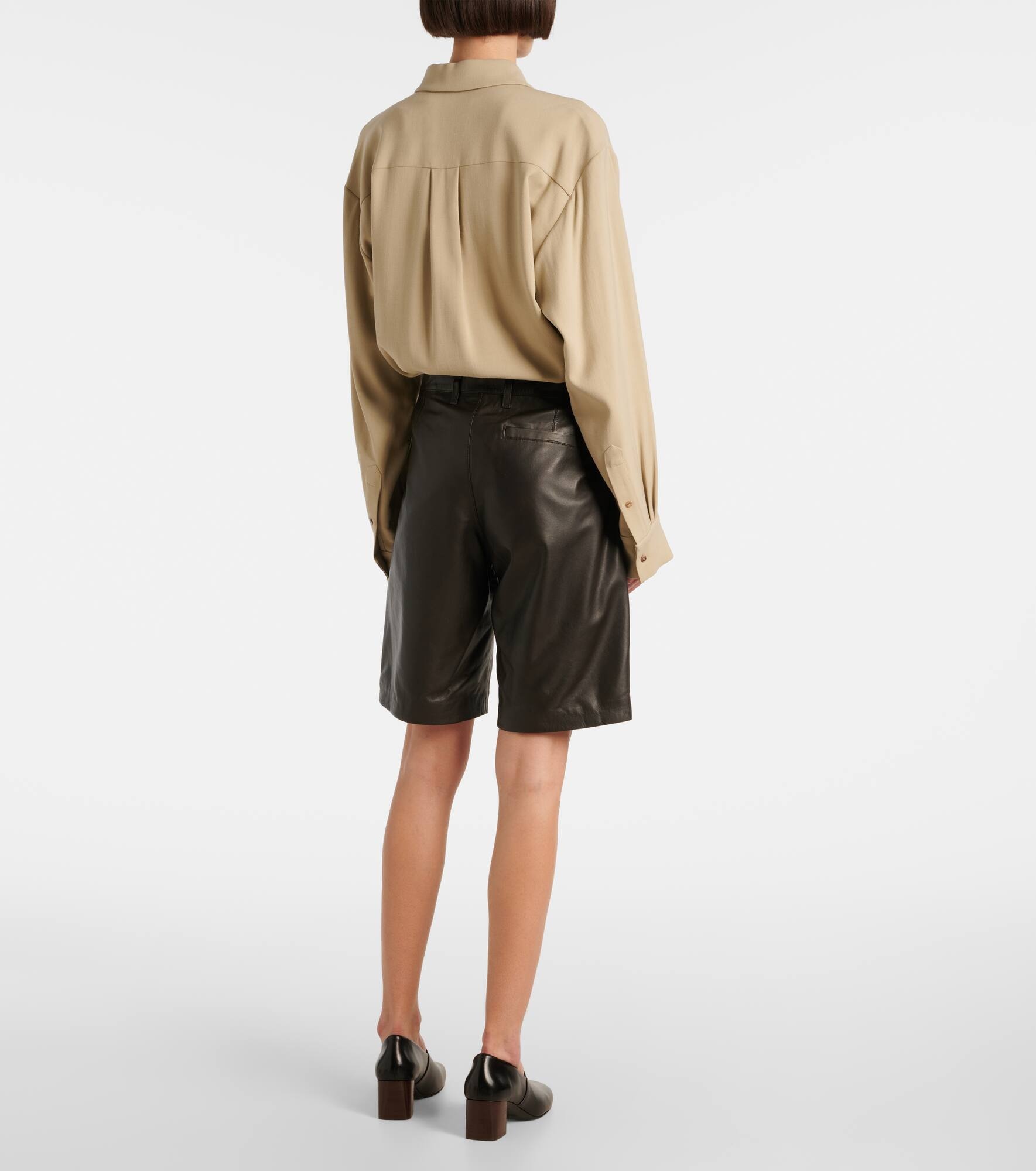 Leather shorts - 3