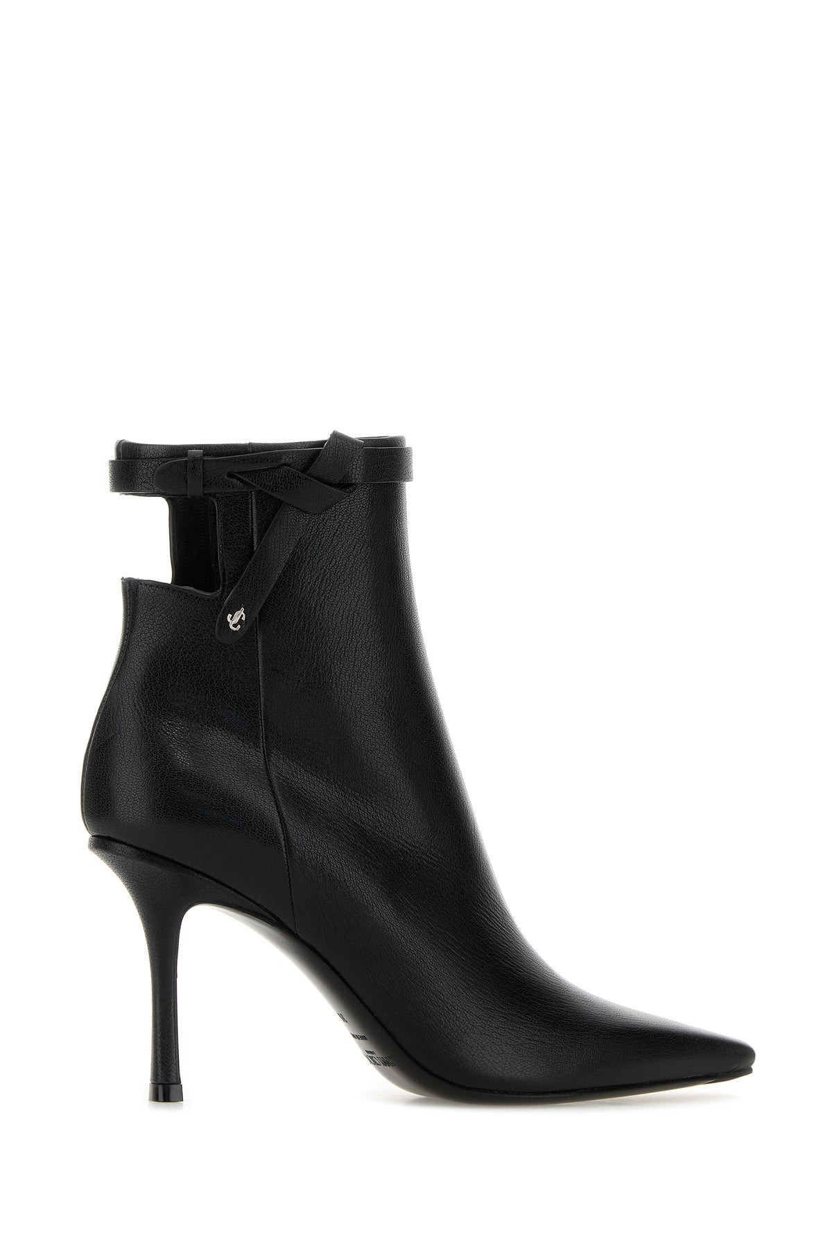 Black leather Camie 85 ankle boots - 3