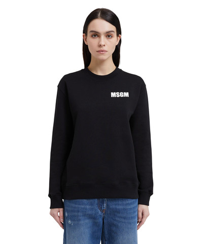 MSGM Sweatshirt with "Never look back" logo outlook