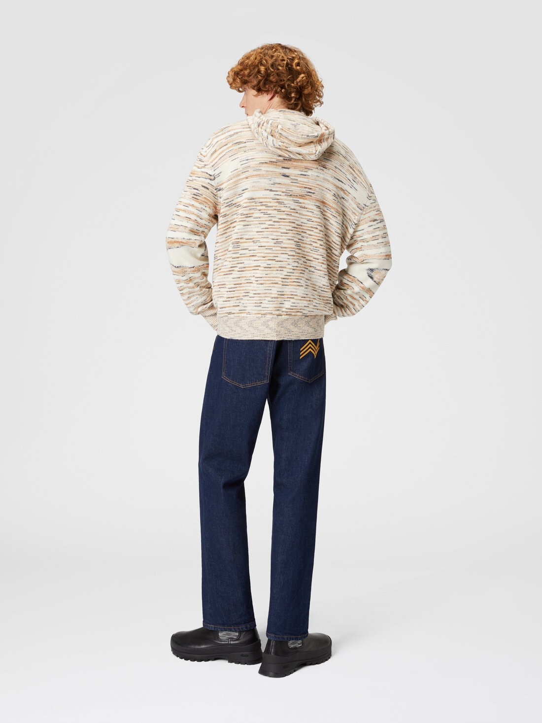 Mélange cashmere hoodie - 3
