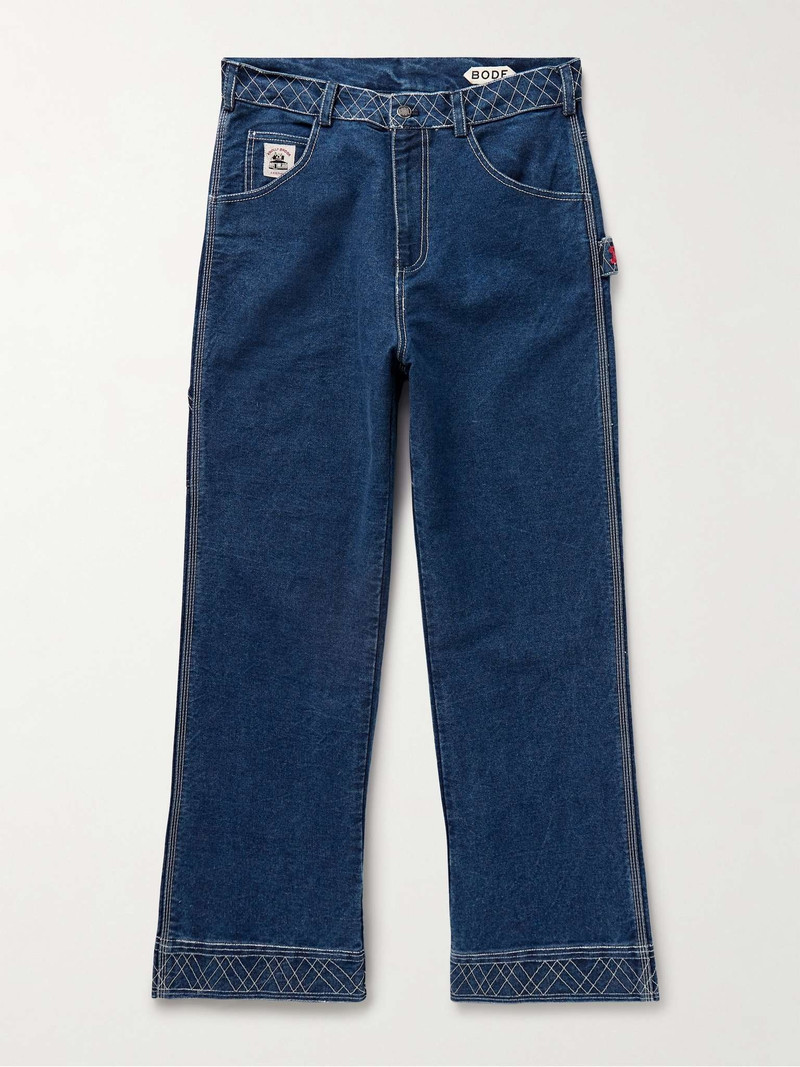 Knolly Brook Straight-Leg Embroidered Jeans - 1