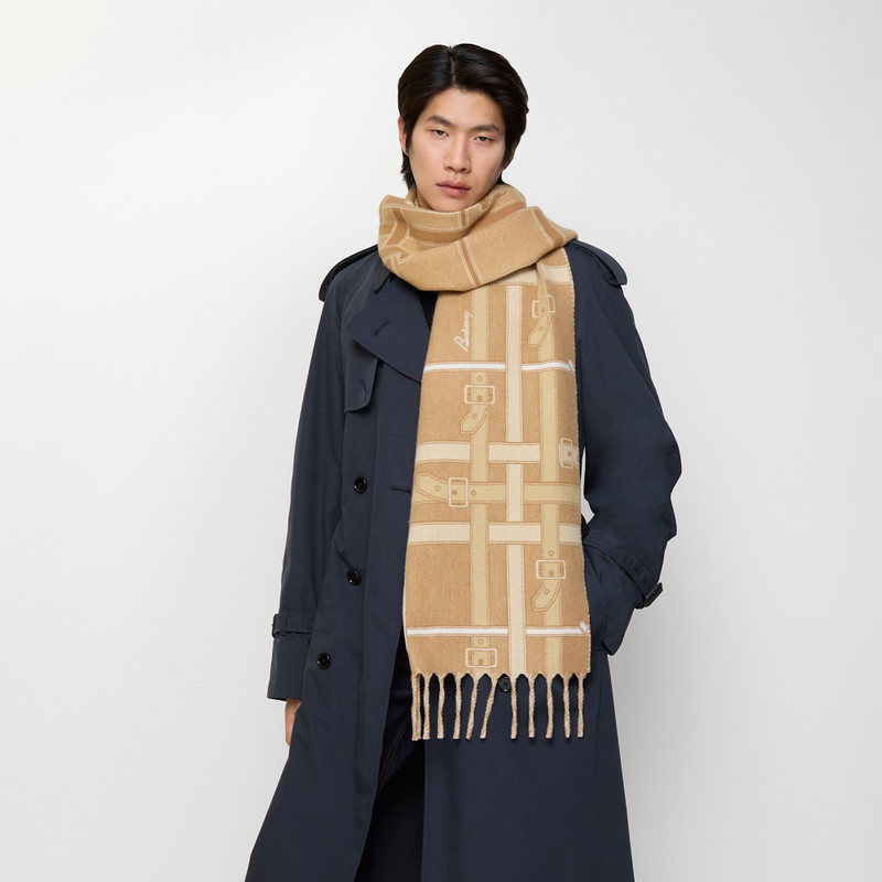 Belt Check Cashmere Scarf 7