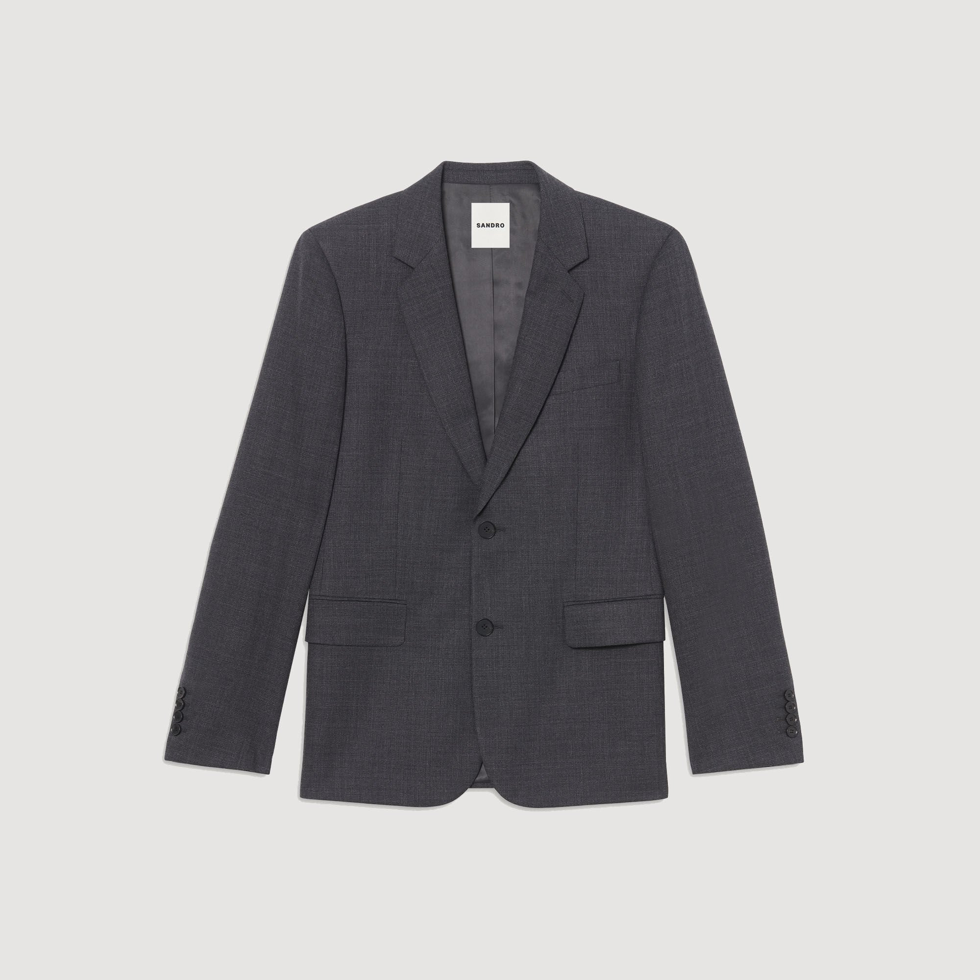 WOOL SUIT JACKET - 6