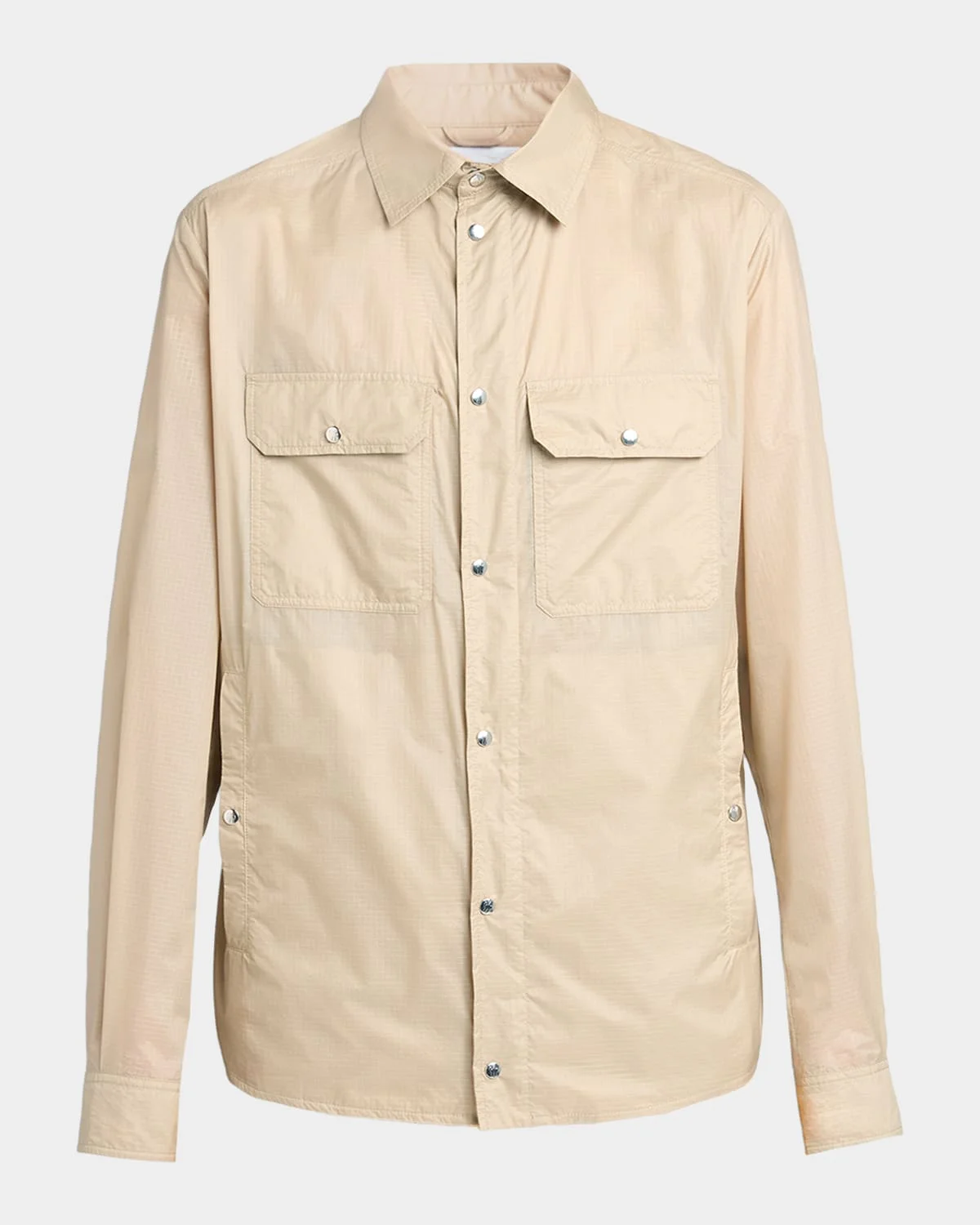 Men's Nylon Snap-Front Shirt Jacket - 1