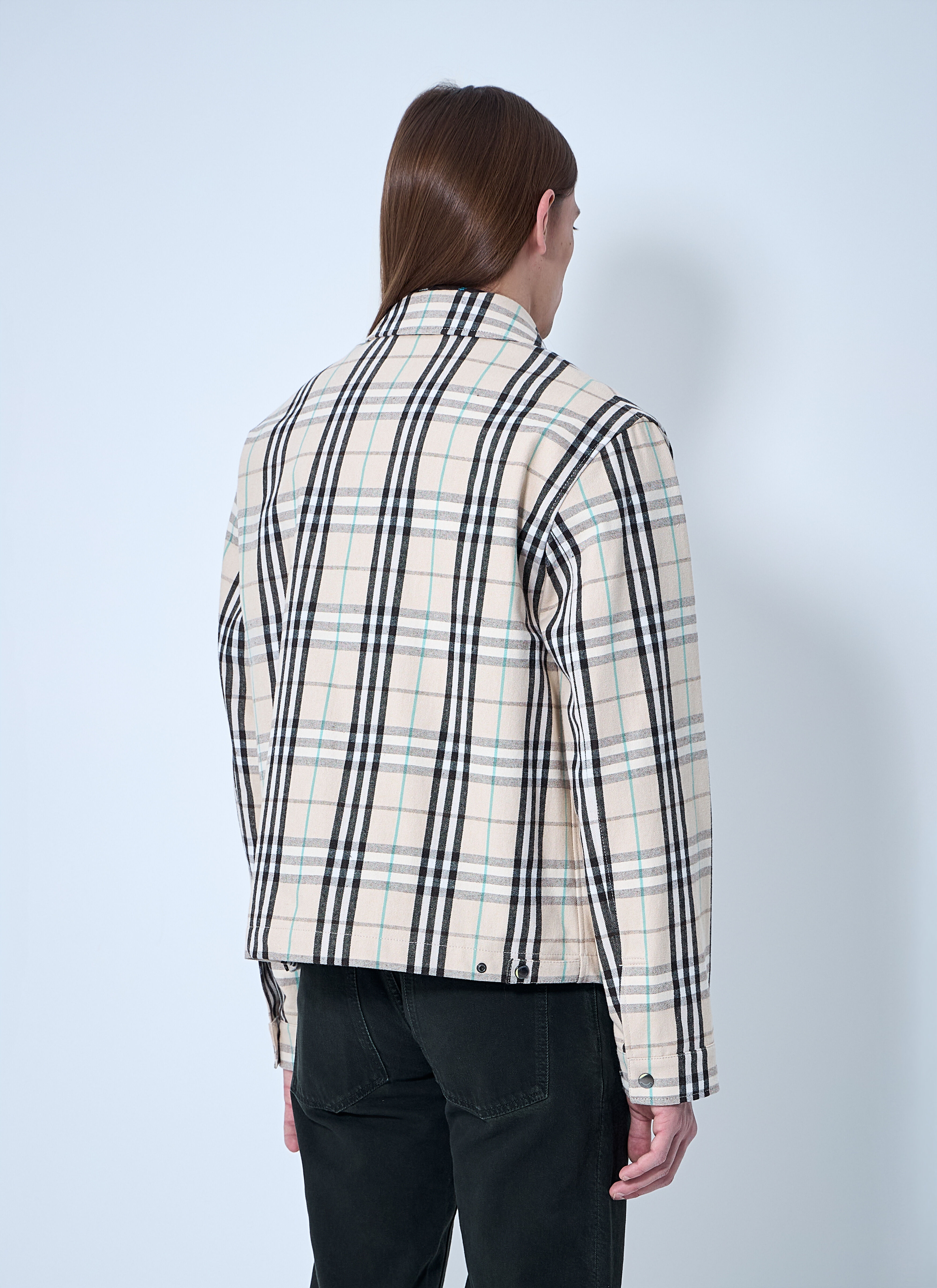 Check Cotton Harrington Jacket - 4