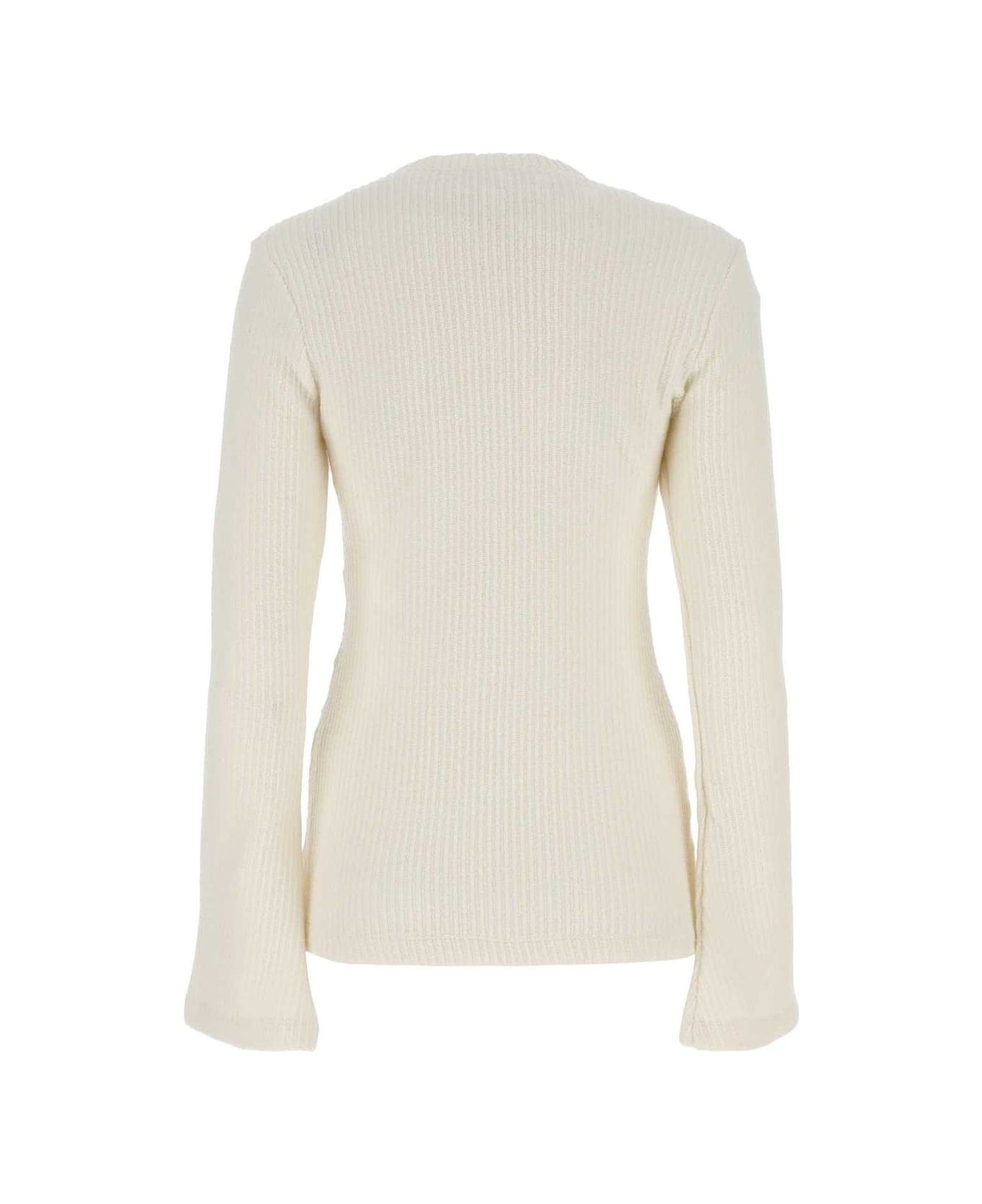 Flare Sleeved Knit Top - 2
