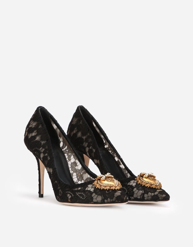 Taormina lace pumps with Devotion heart - 2