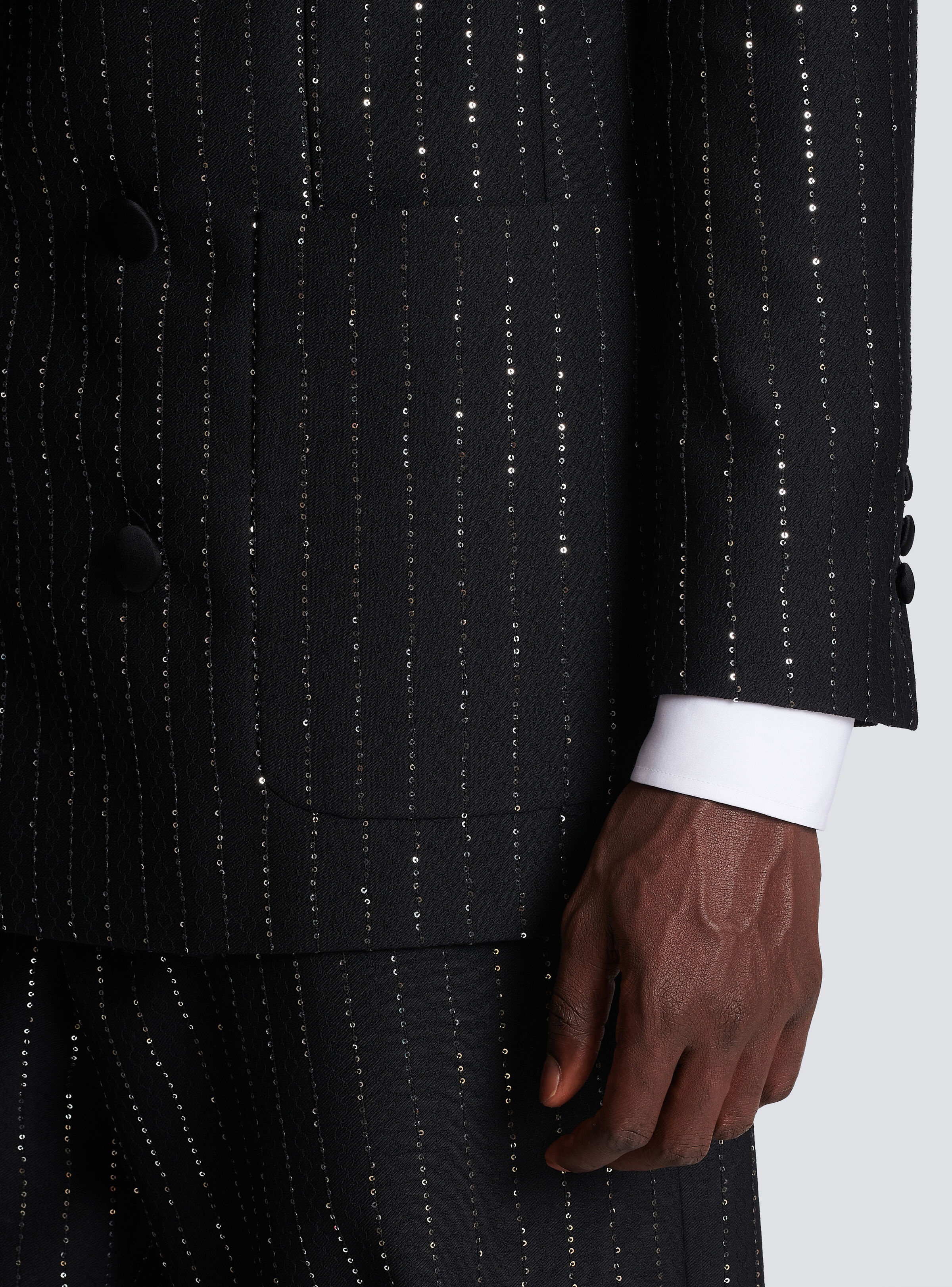 Blazer with sequin stripes - 8