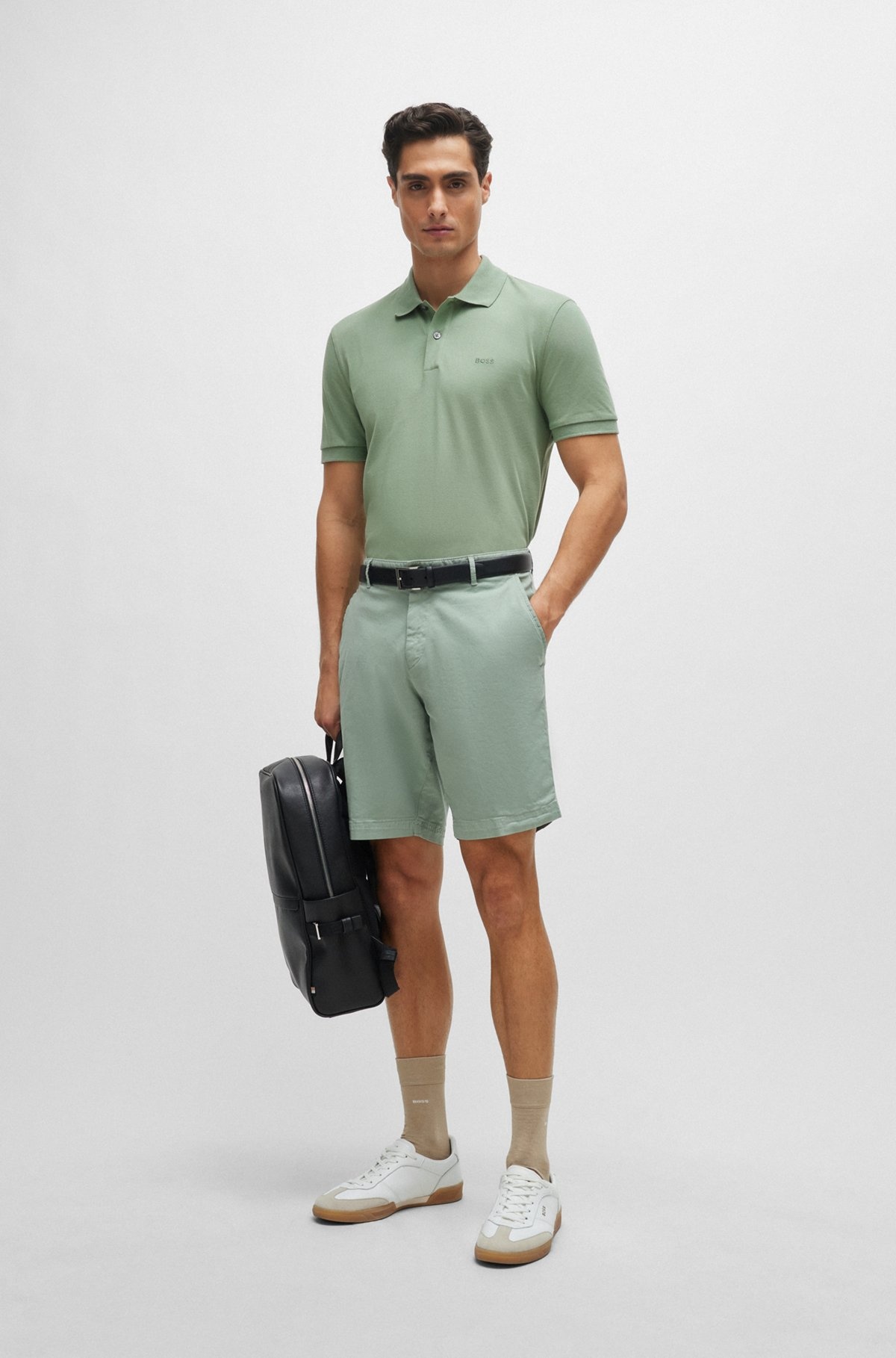 PALLAS COTTON POLO SHIRT WITH EMBROIDERED LOGO - 4