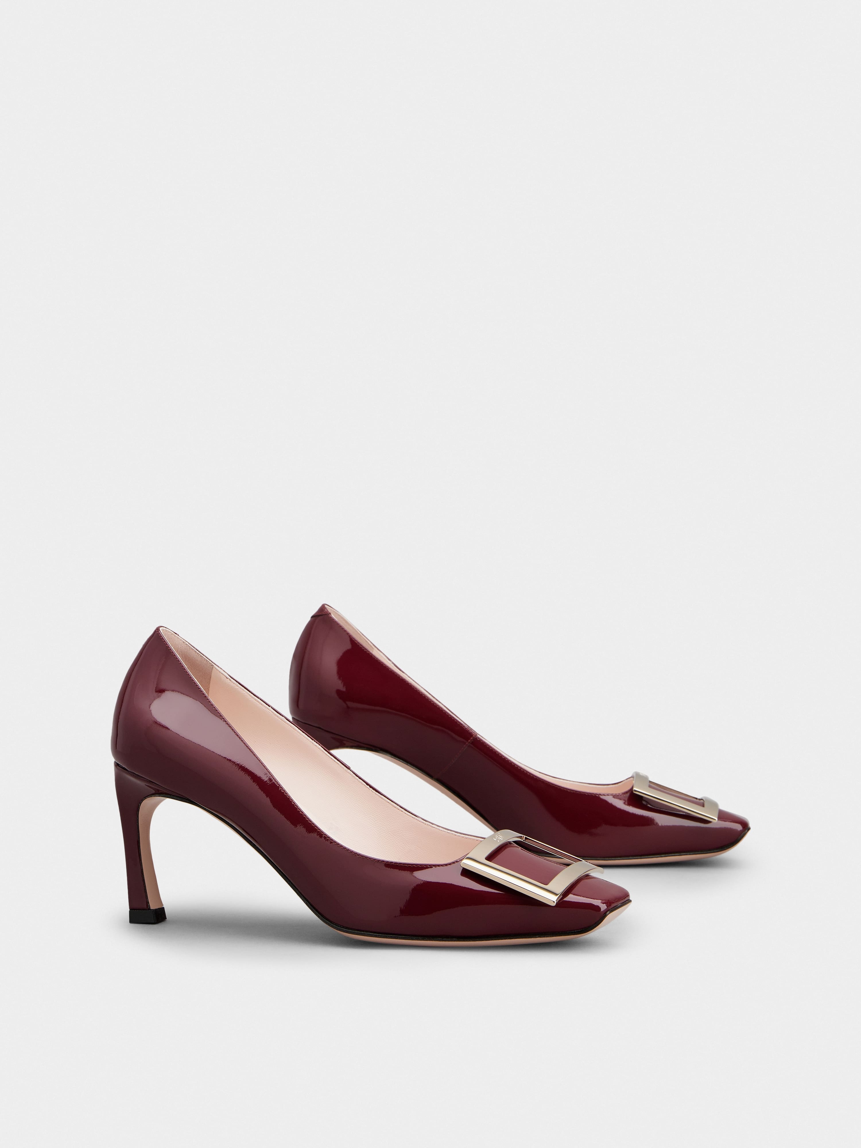 Trompette Metal Buckle Pumps in Patent Leather - 2