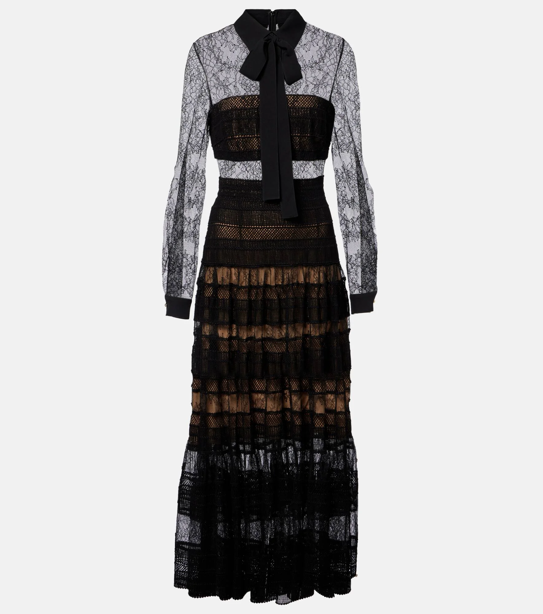 elie saab macrame midi dress Elie Saab Macram Midi Dress