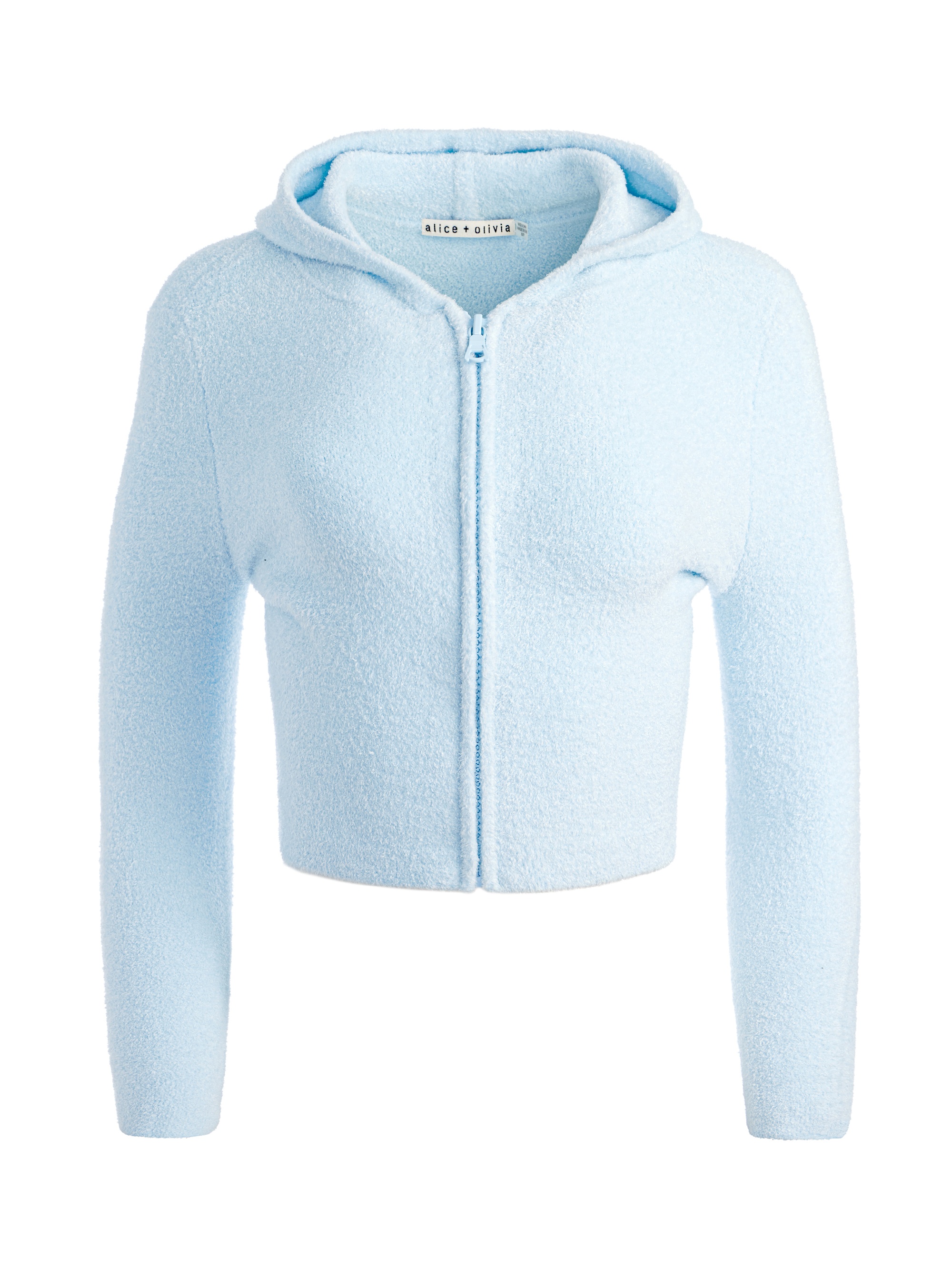 LIDELL CROPPED ZIP UP HOODIE - 1
