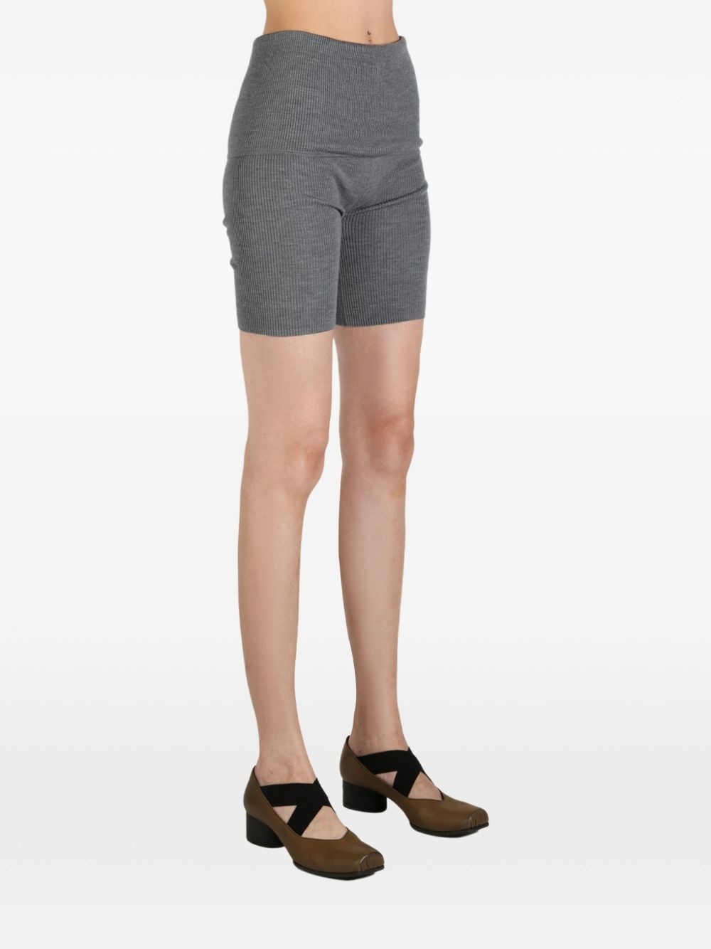 high-waisted biker shorts - 3